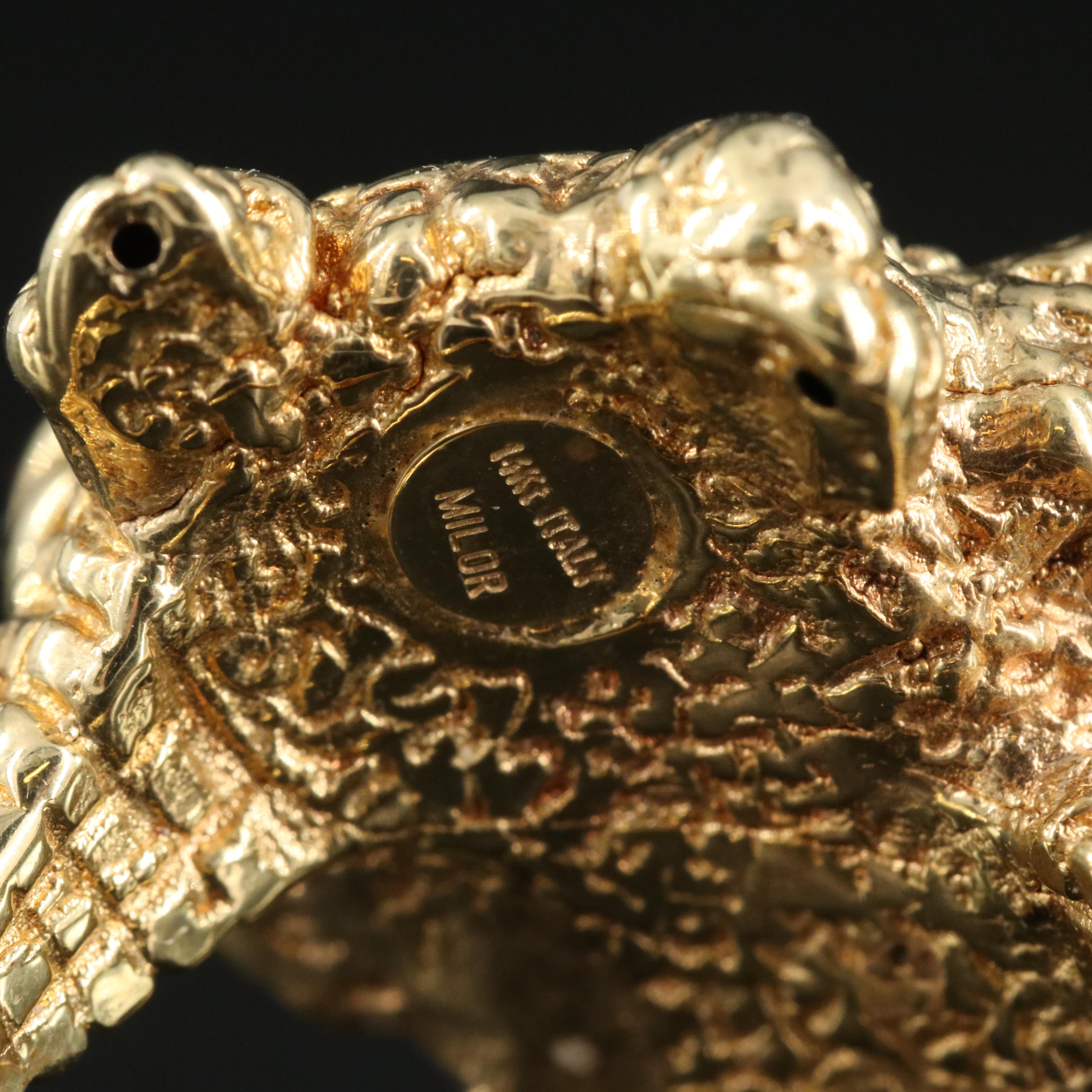 Italian Milor 14K Alligator Ring