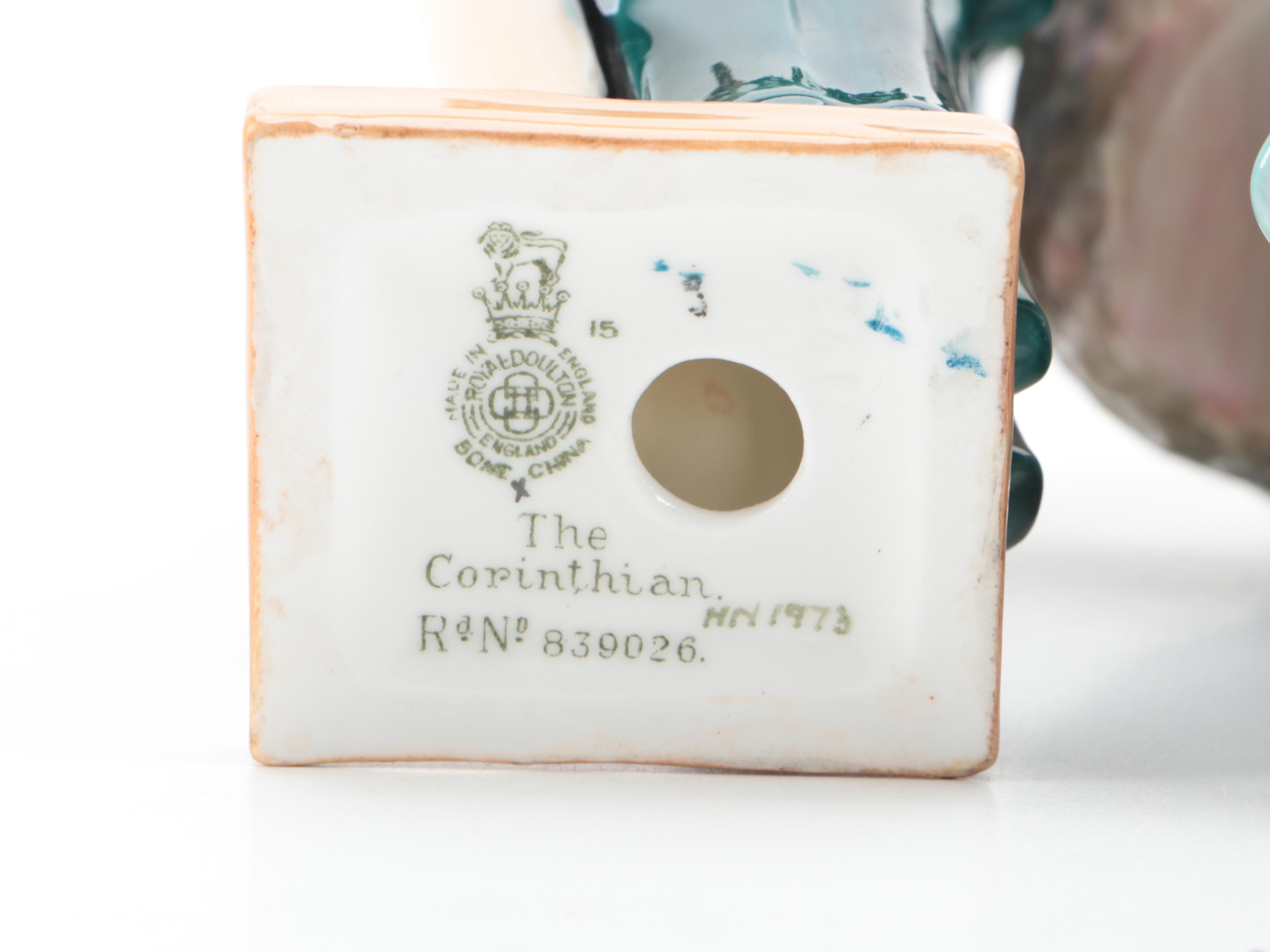 Royal Doulton "The Corinthian" and Other Figurines, Mid to Late 20th Century