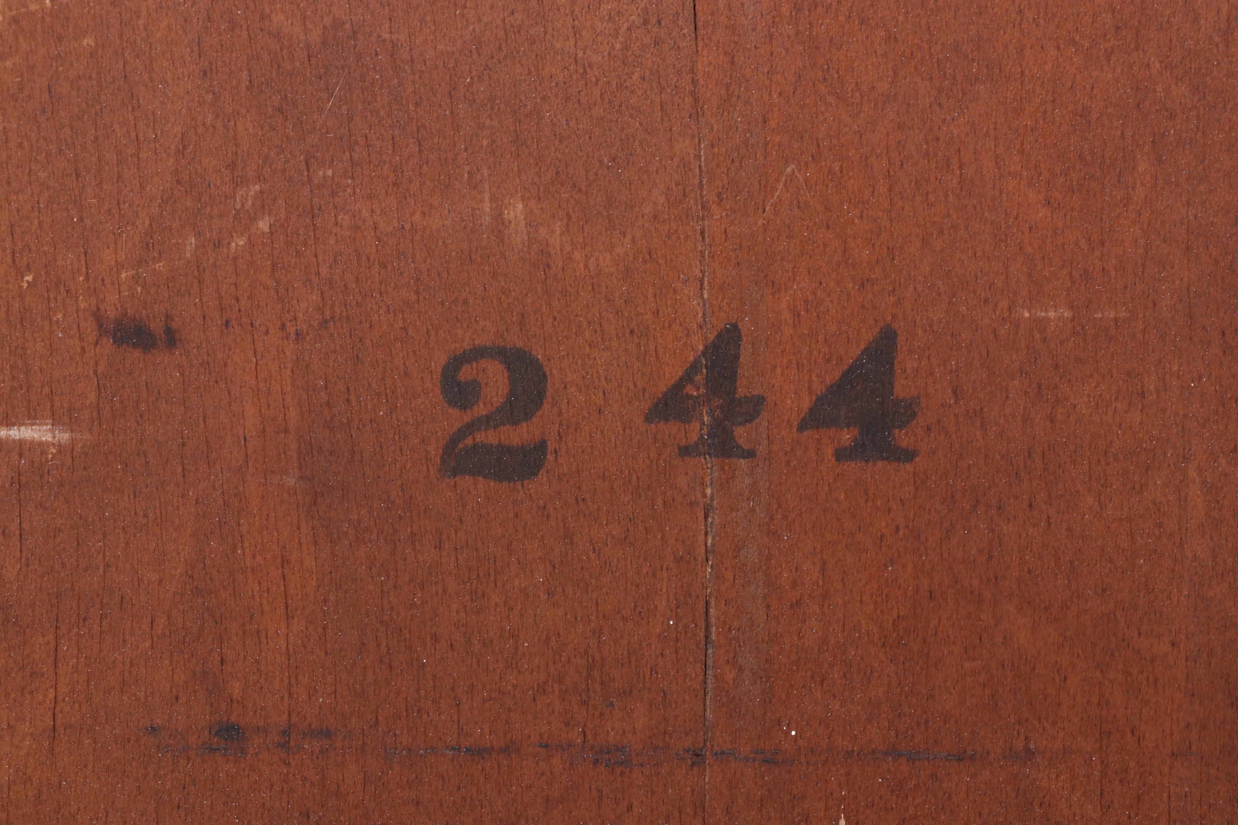 Queen Anne Style Mahogany-Finish Secretary Bookcase, 1930s-40s