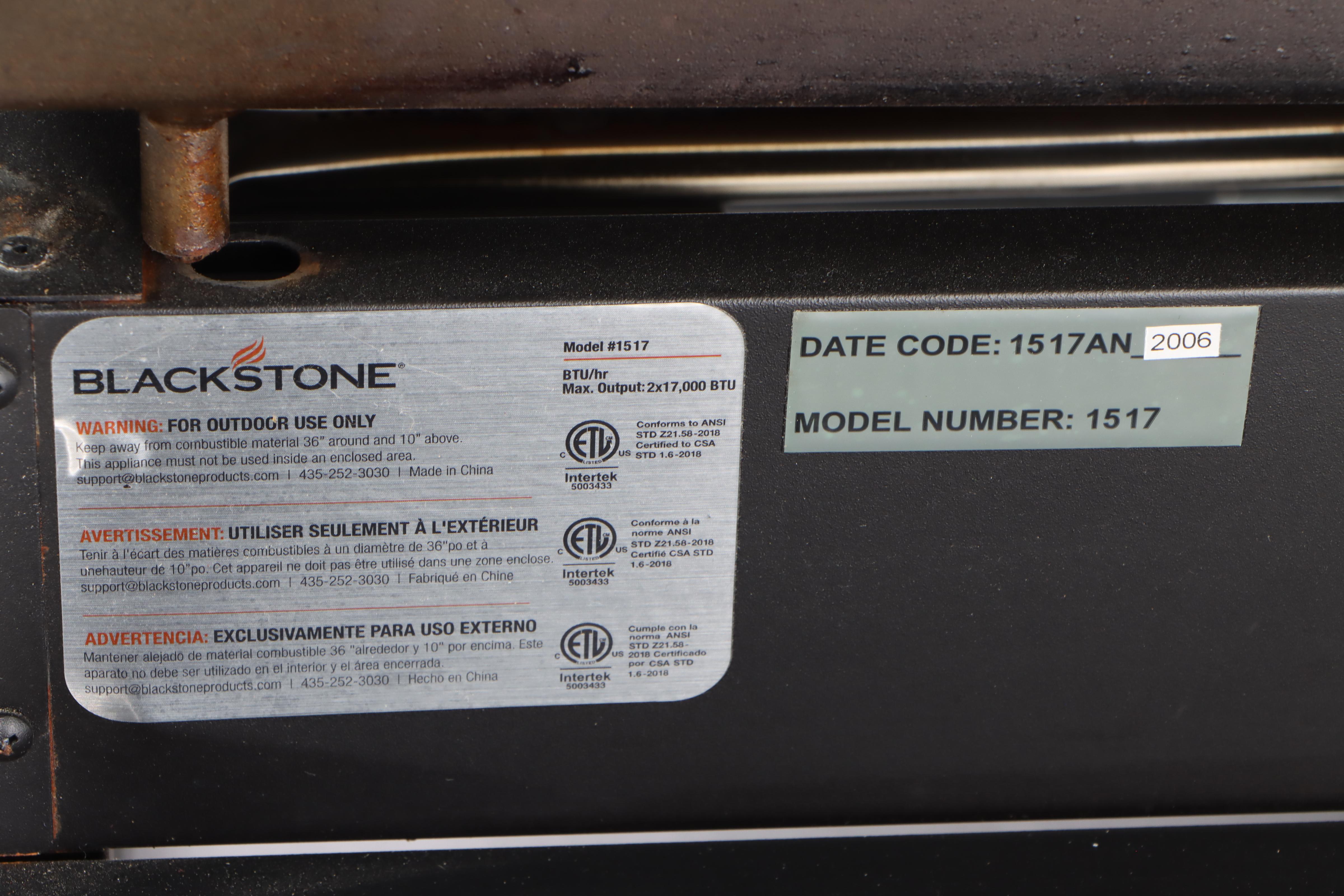 Blackstone Propane Griddle Barbecue