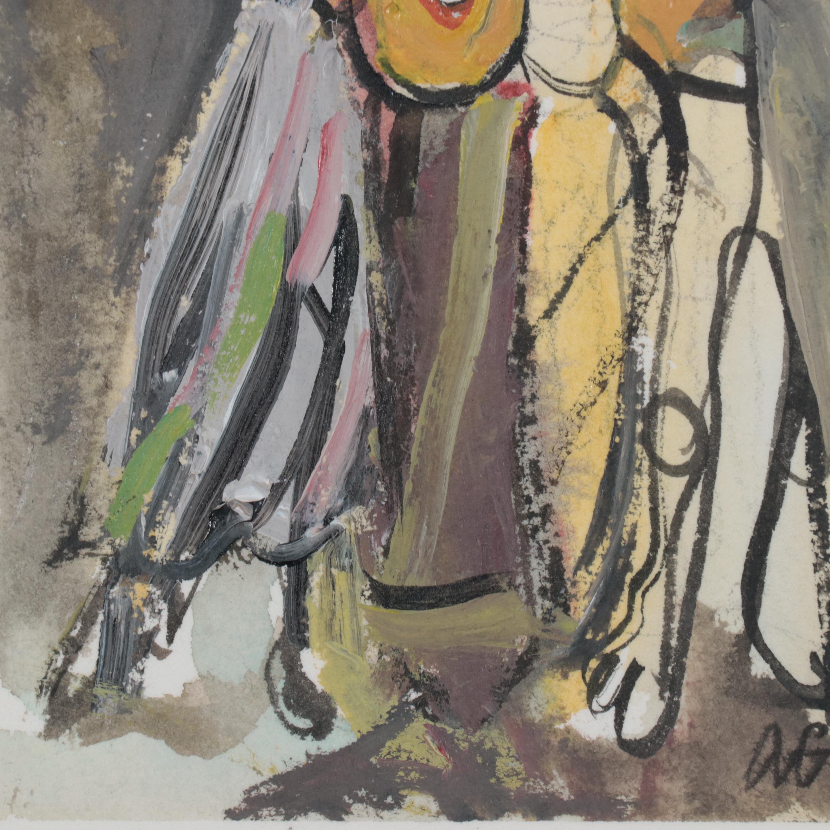 Amy Giust Acrylic Painting "Musicians"