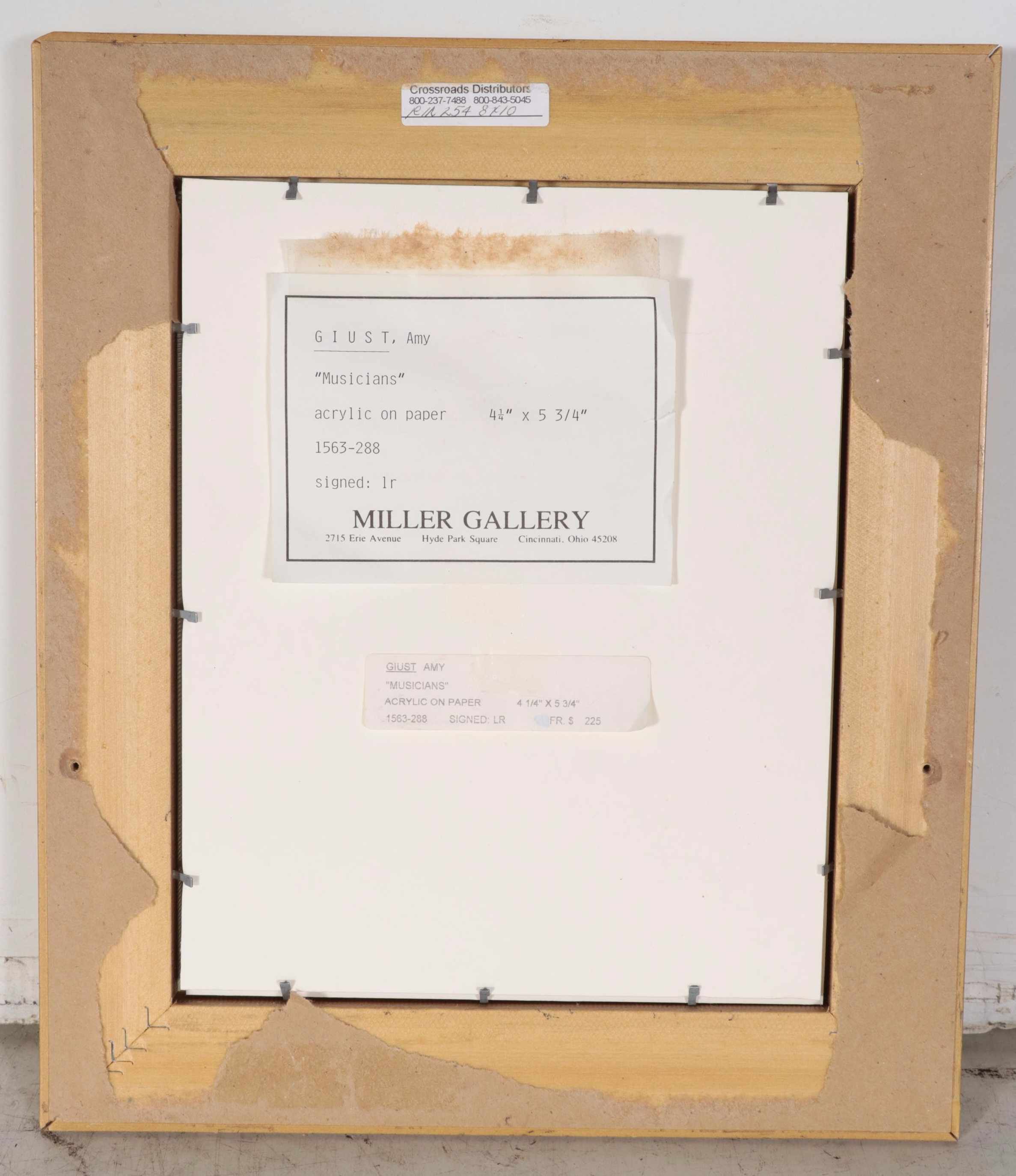 Amy Giust Acrylic Painting "Musicians"