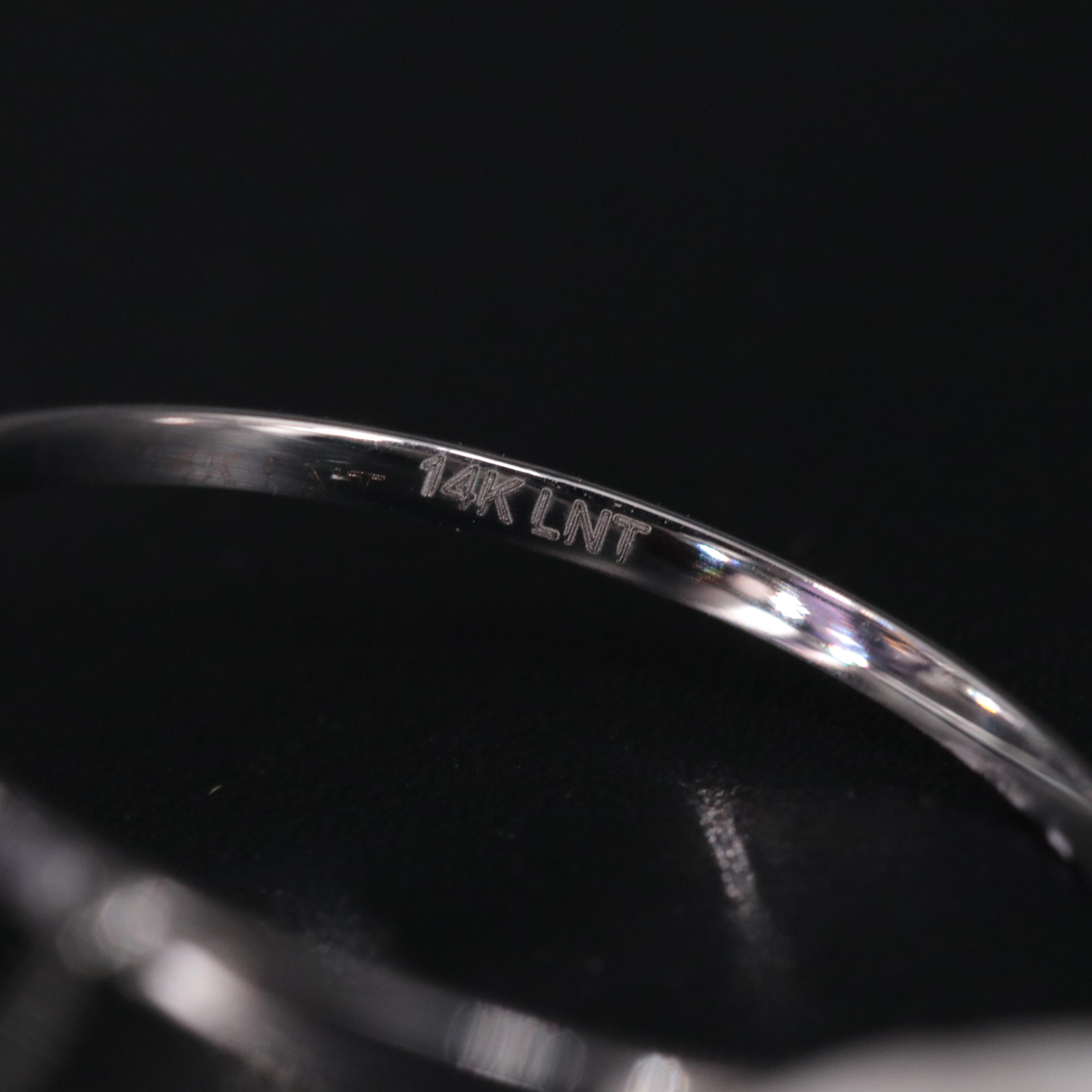 14K Amethyst and White Topaz Ring