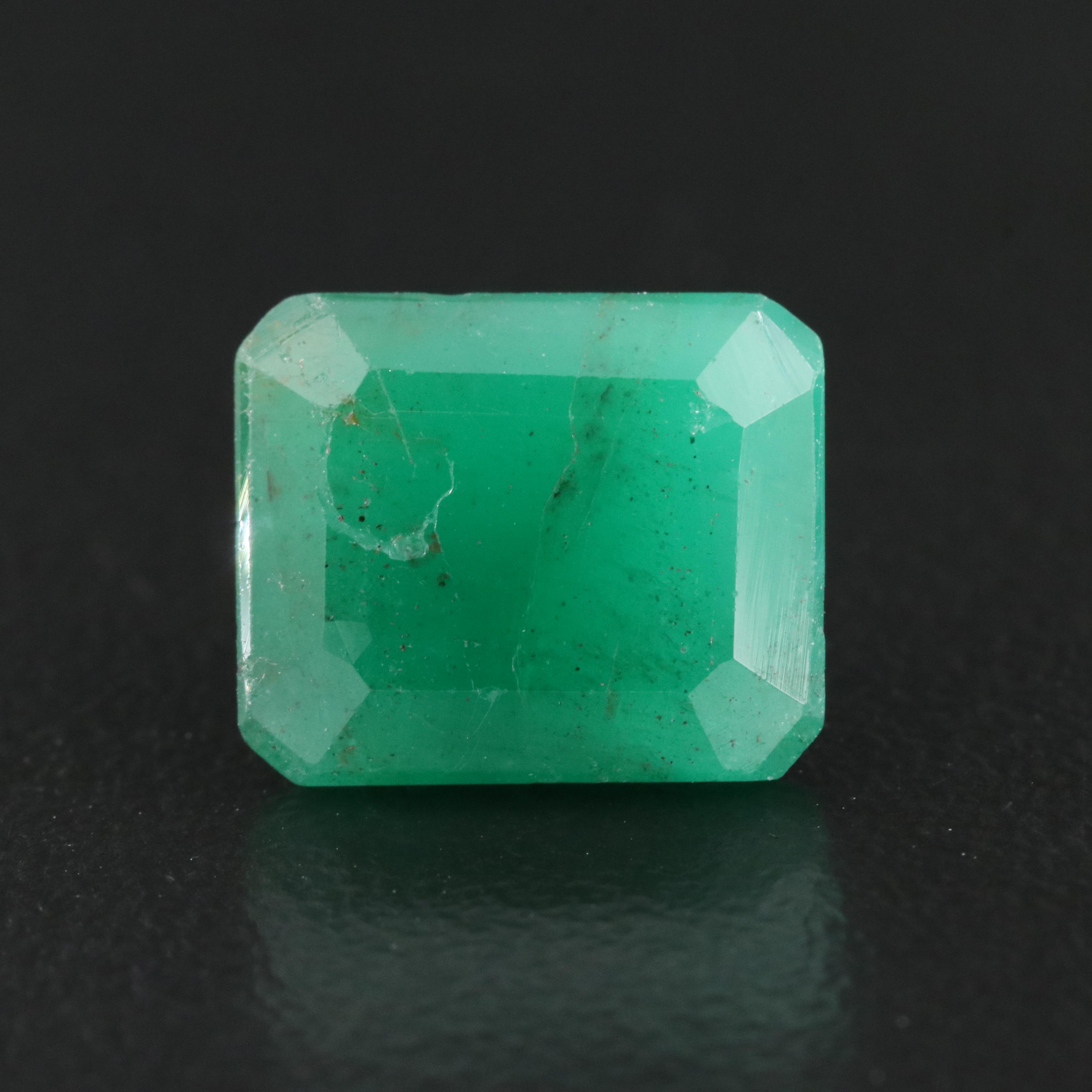 Loose 3.38 CT Emerald