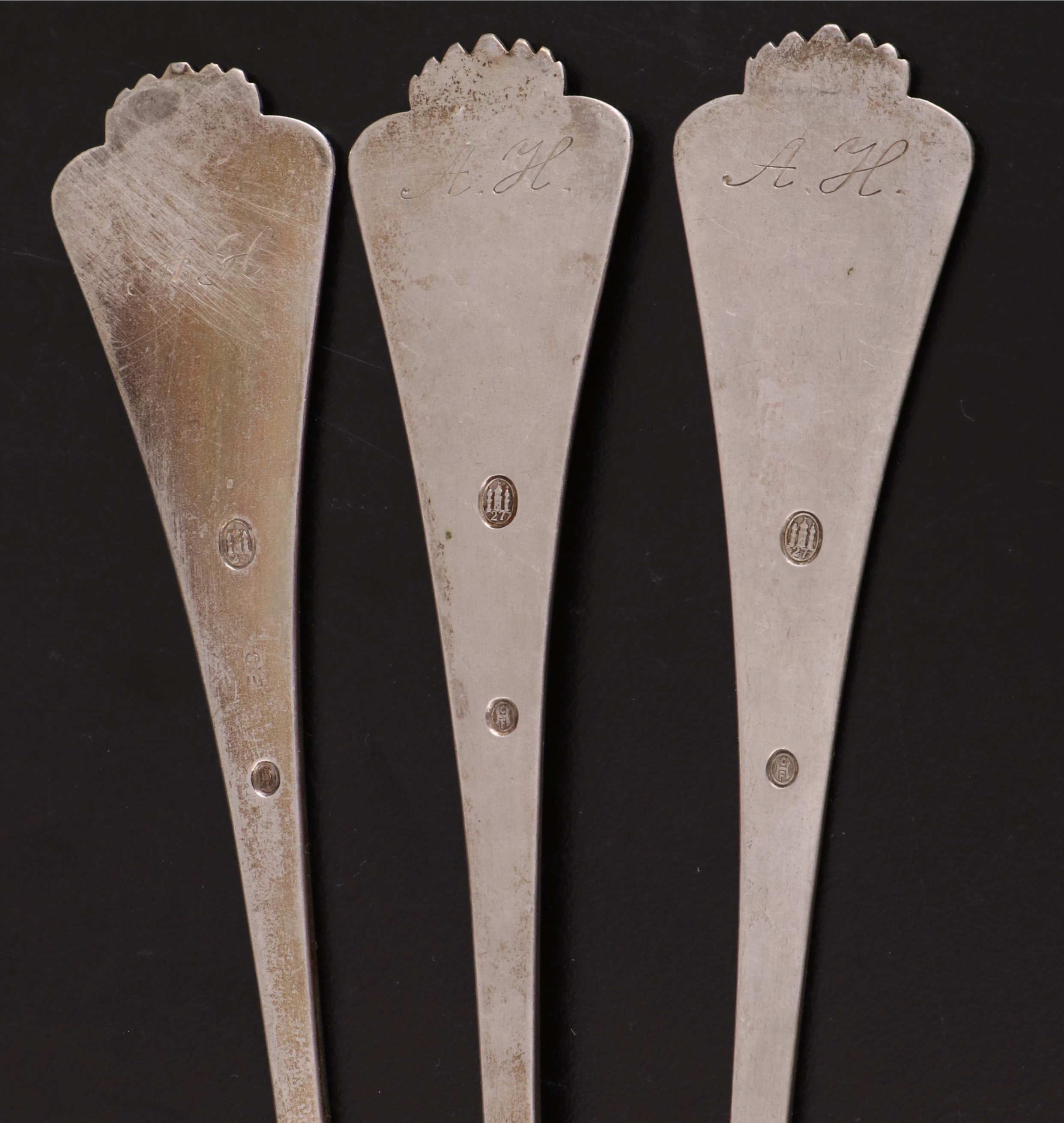 Christian F. Heise Danish 833 Silver Flatware and Serving Utensils, Early 20th C