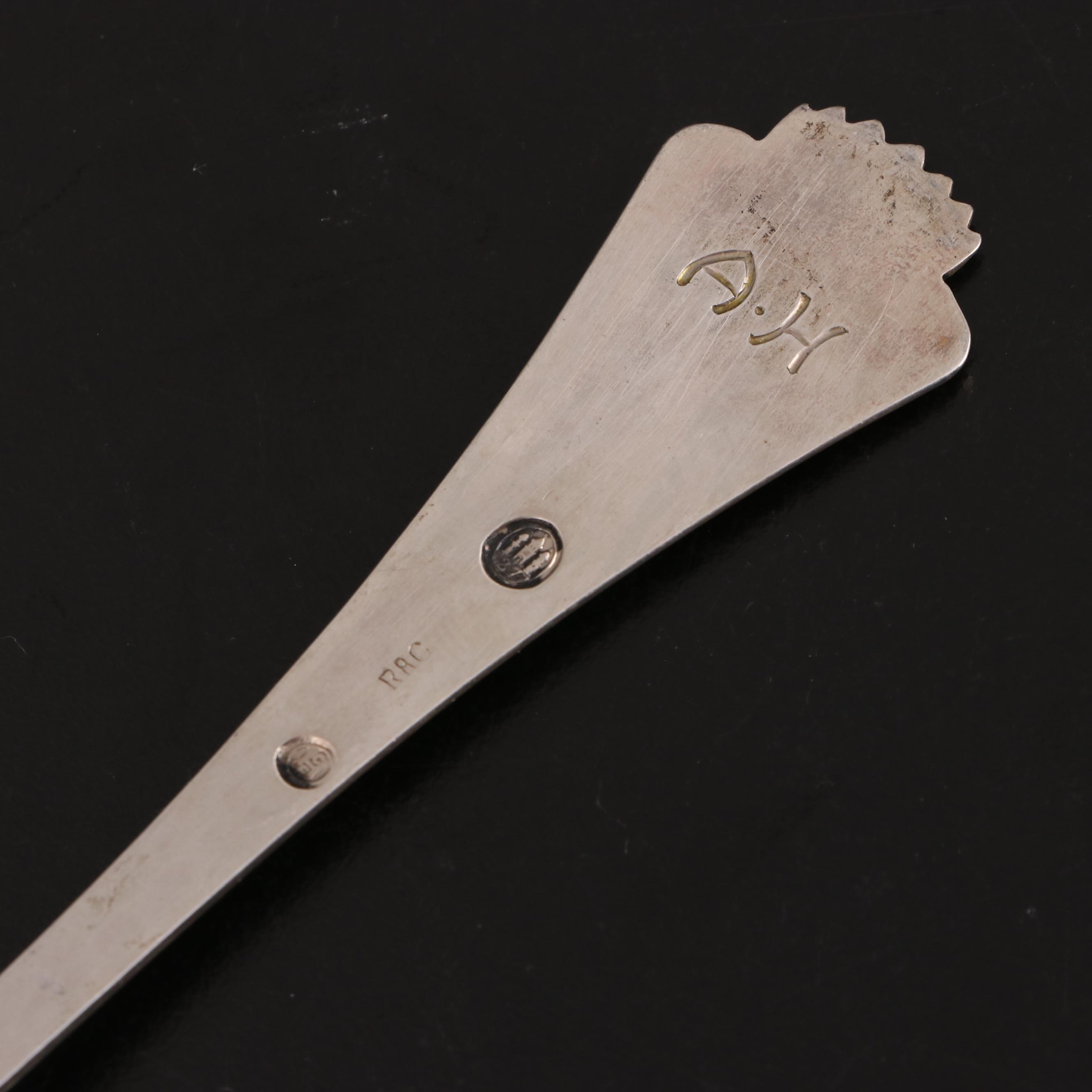 Christian F. Heise Danish 833 Silver Flatware and Serving Utensils, Early 20th C