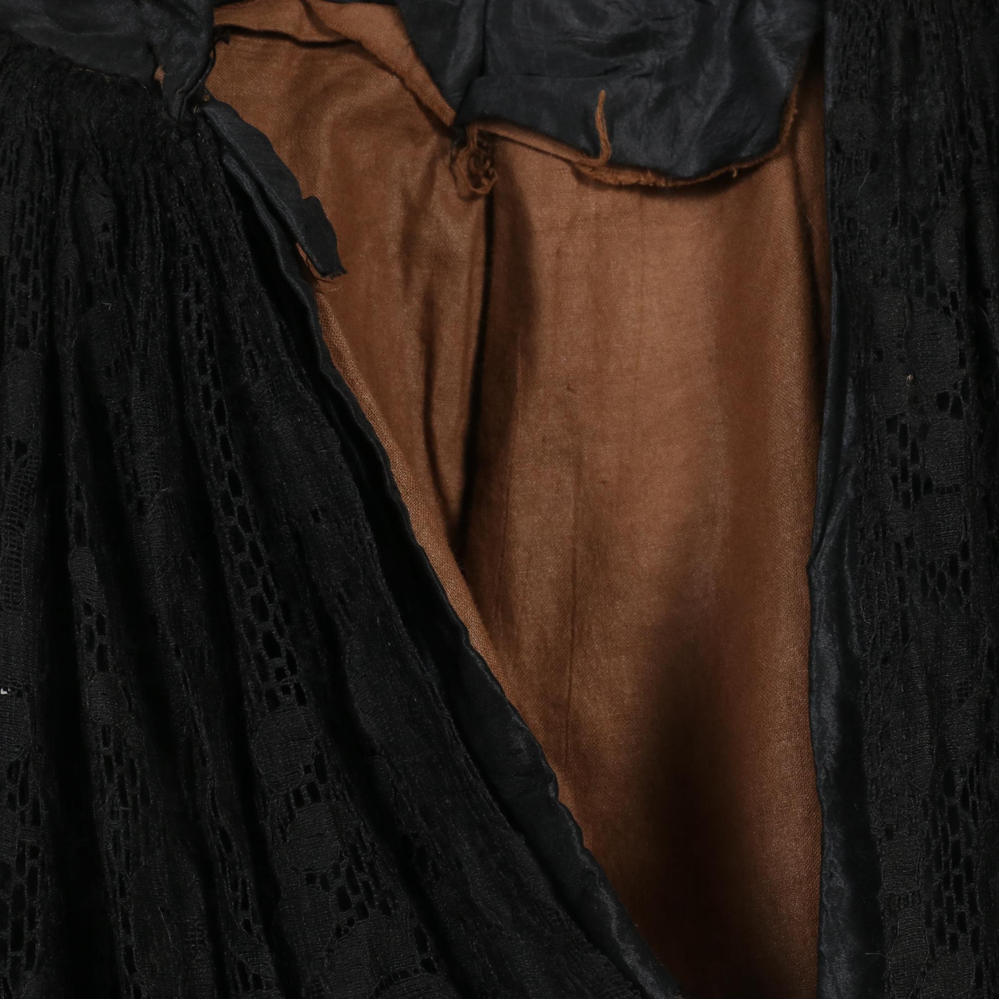 Late Victorian Beaded and Lace Bodices, Skirt, Mourning Jackets, and Accessories