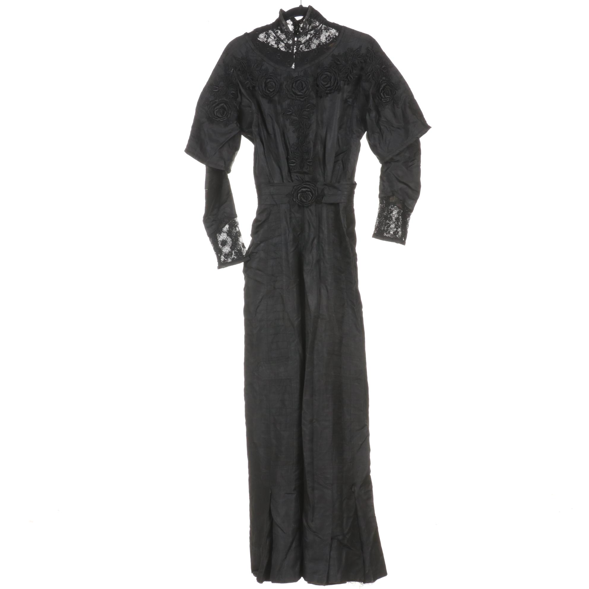 Late Victorian Beaded and Lace Bodices, Skirt, Mourning Jackets, and Accessories