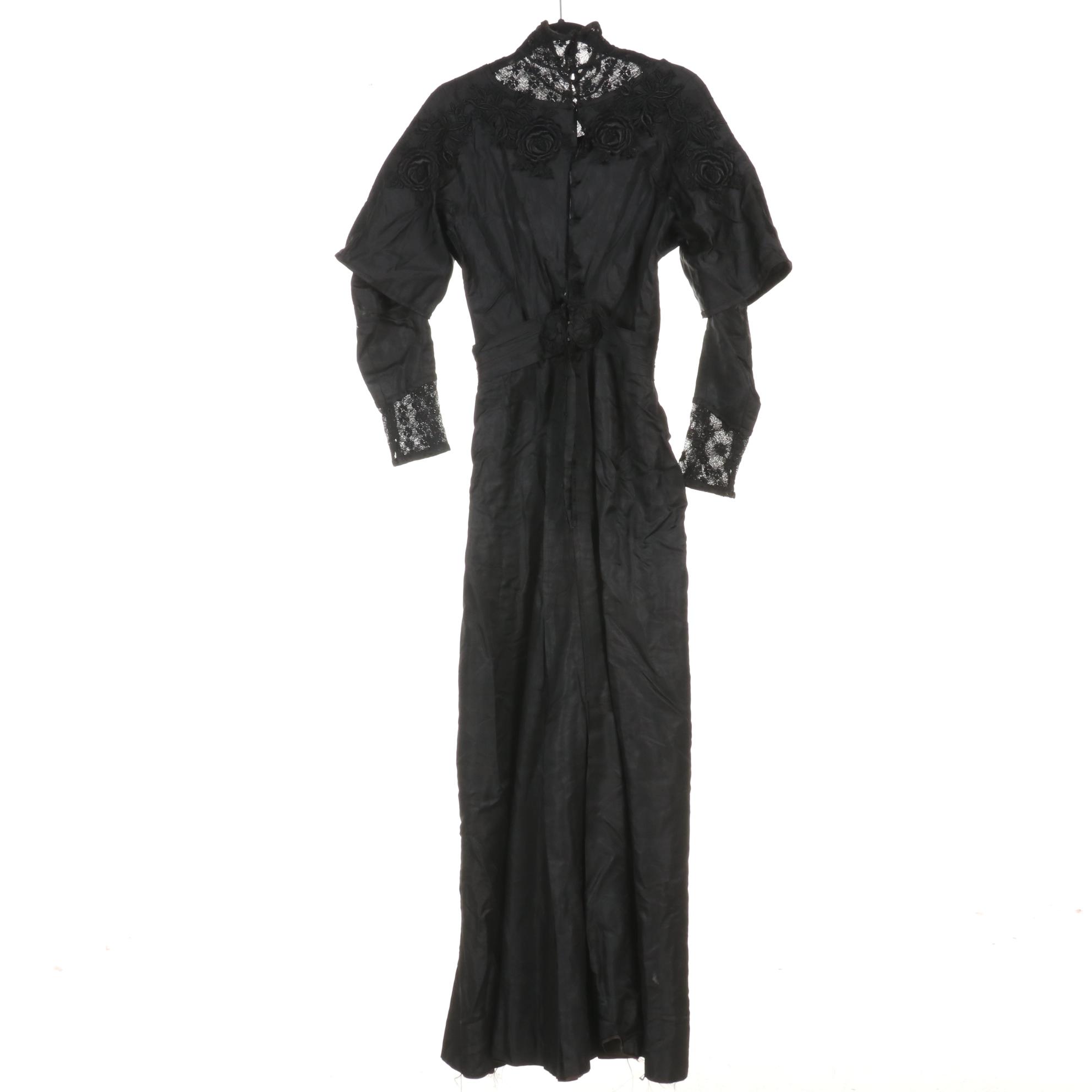 Late Victorian Beaded and Lace Bodices, Skirt, Mourning Jackets, and Accessories