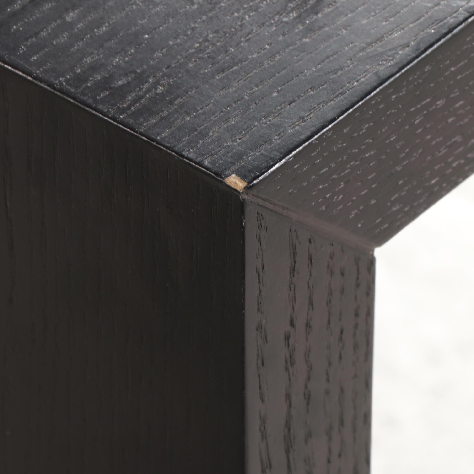 Contemporary Ebonzied Wood High-Top Bar Table