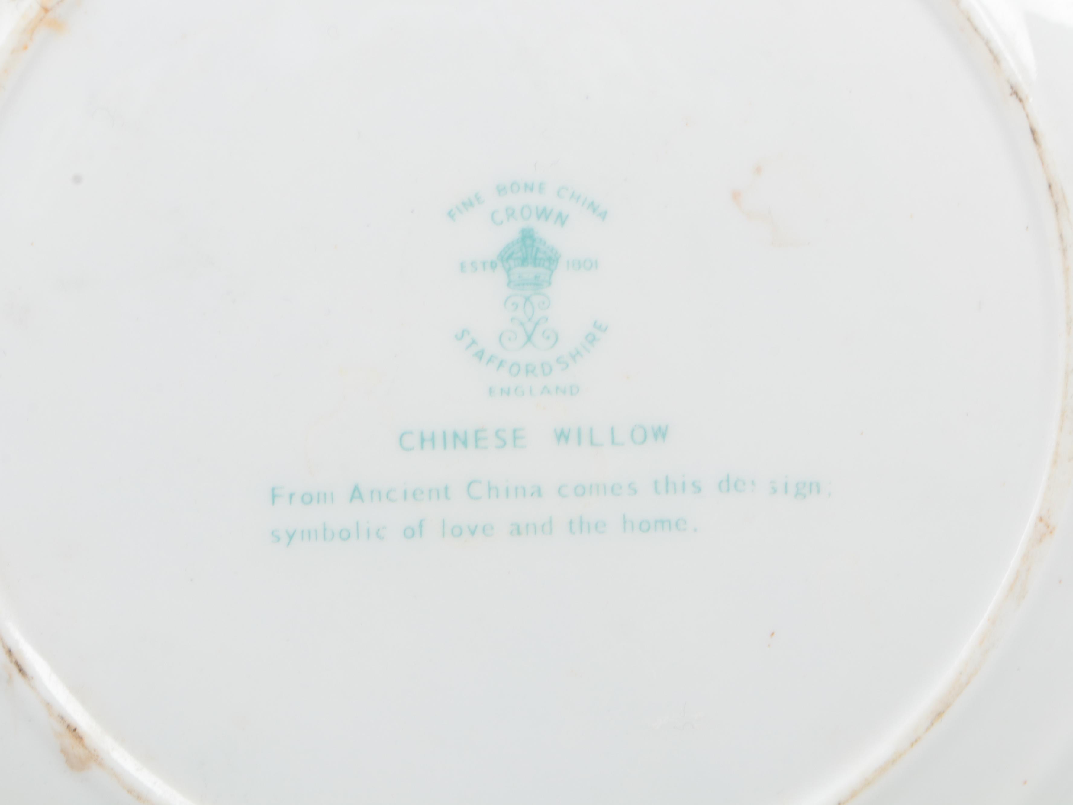 Staffordshire "Chinese Willow", Chinese and Japanese Porcelain Plates