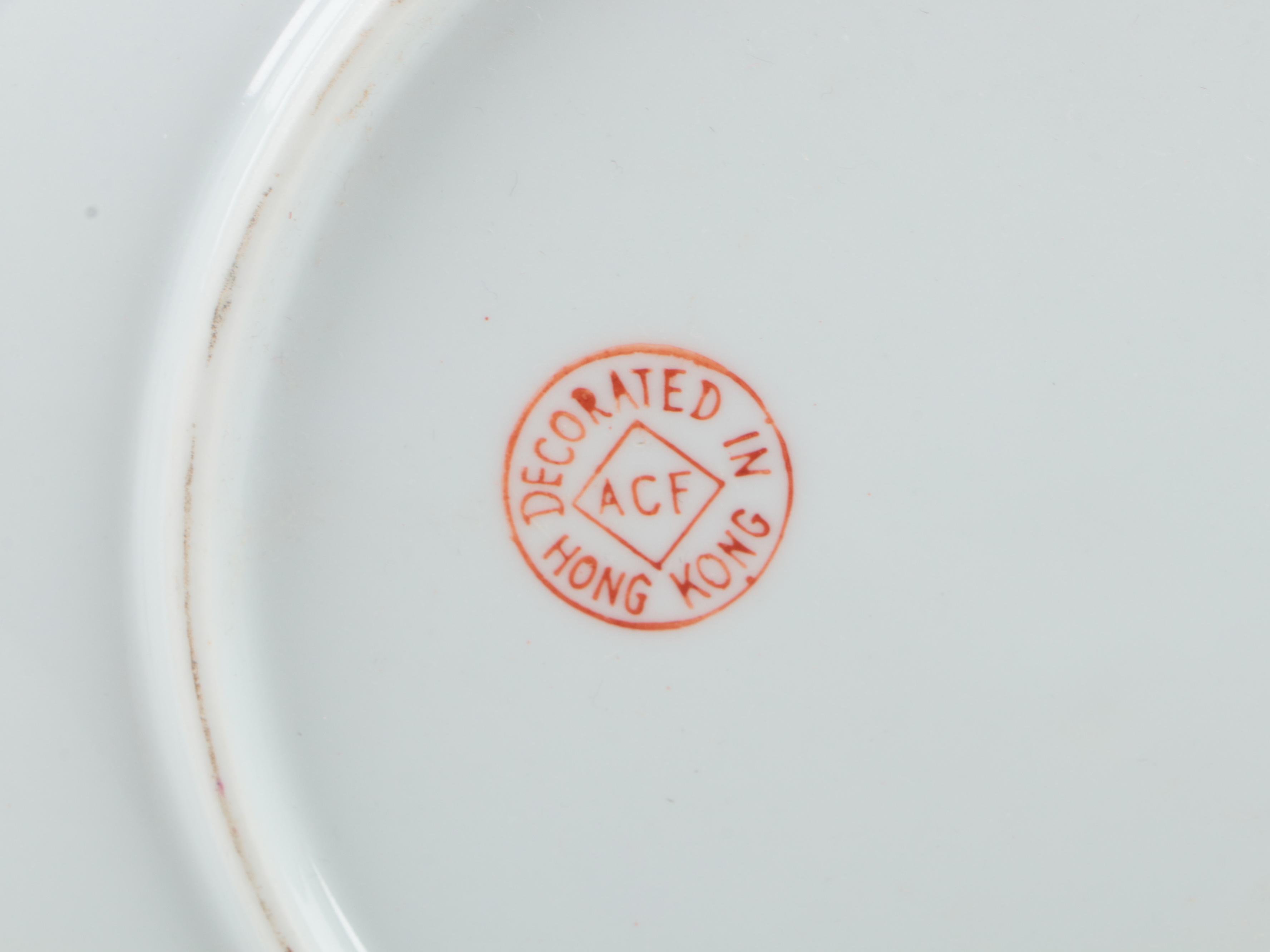 Staffordshire "Chinese Willow", Chinese and Japanese Porcelain Plates