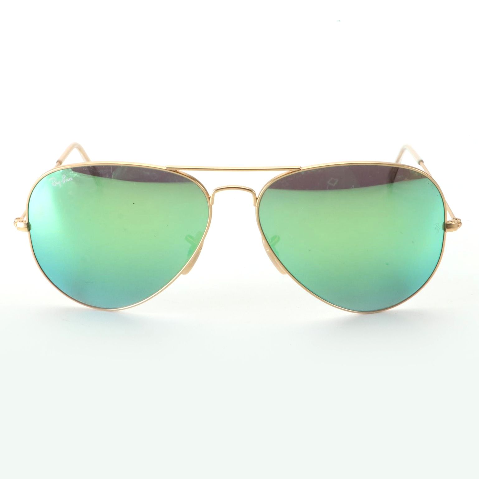 Ray-Ban RB3025 Mirrored Large Metal Aviator Sunglasses