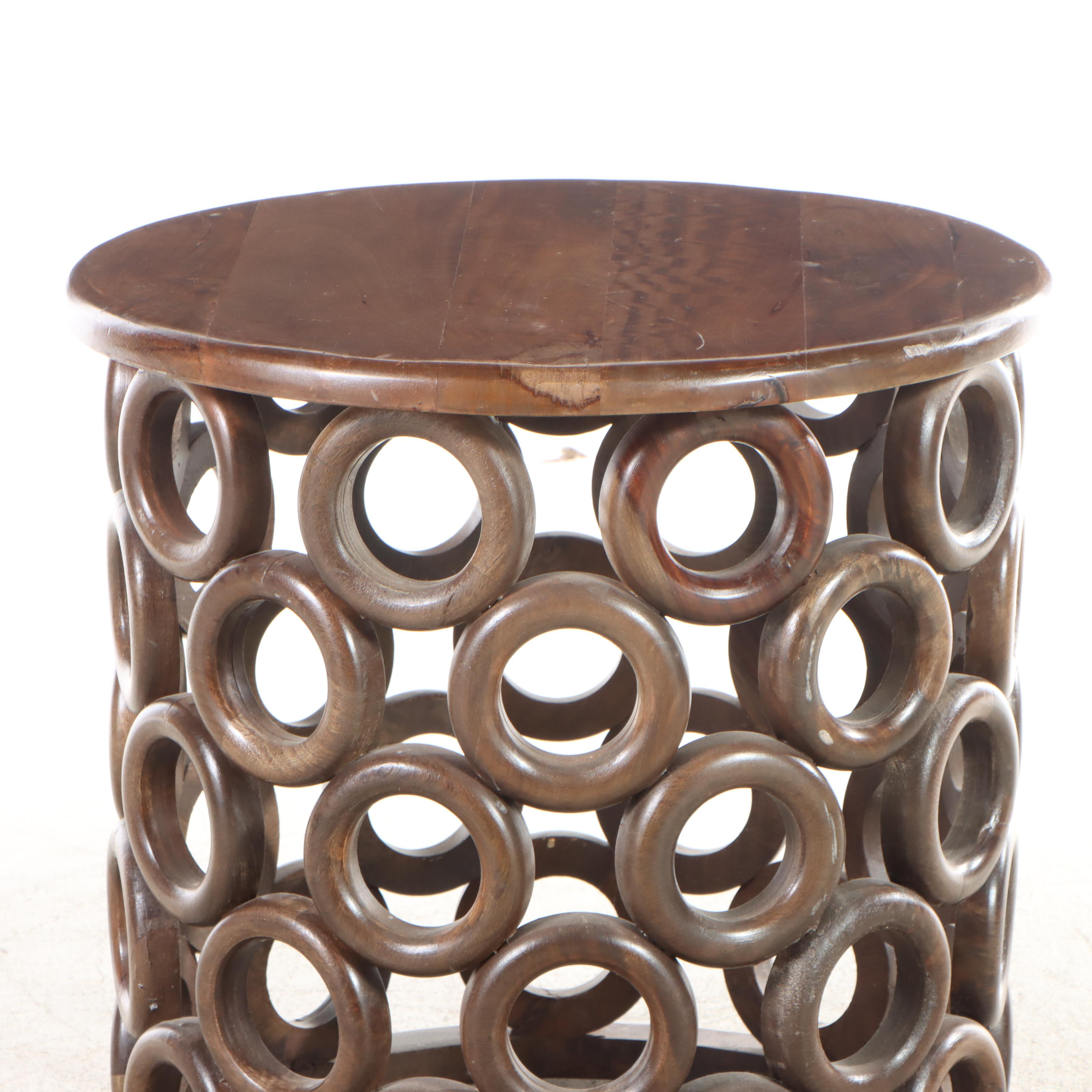 Modernist Style Hardwood Side Table