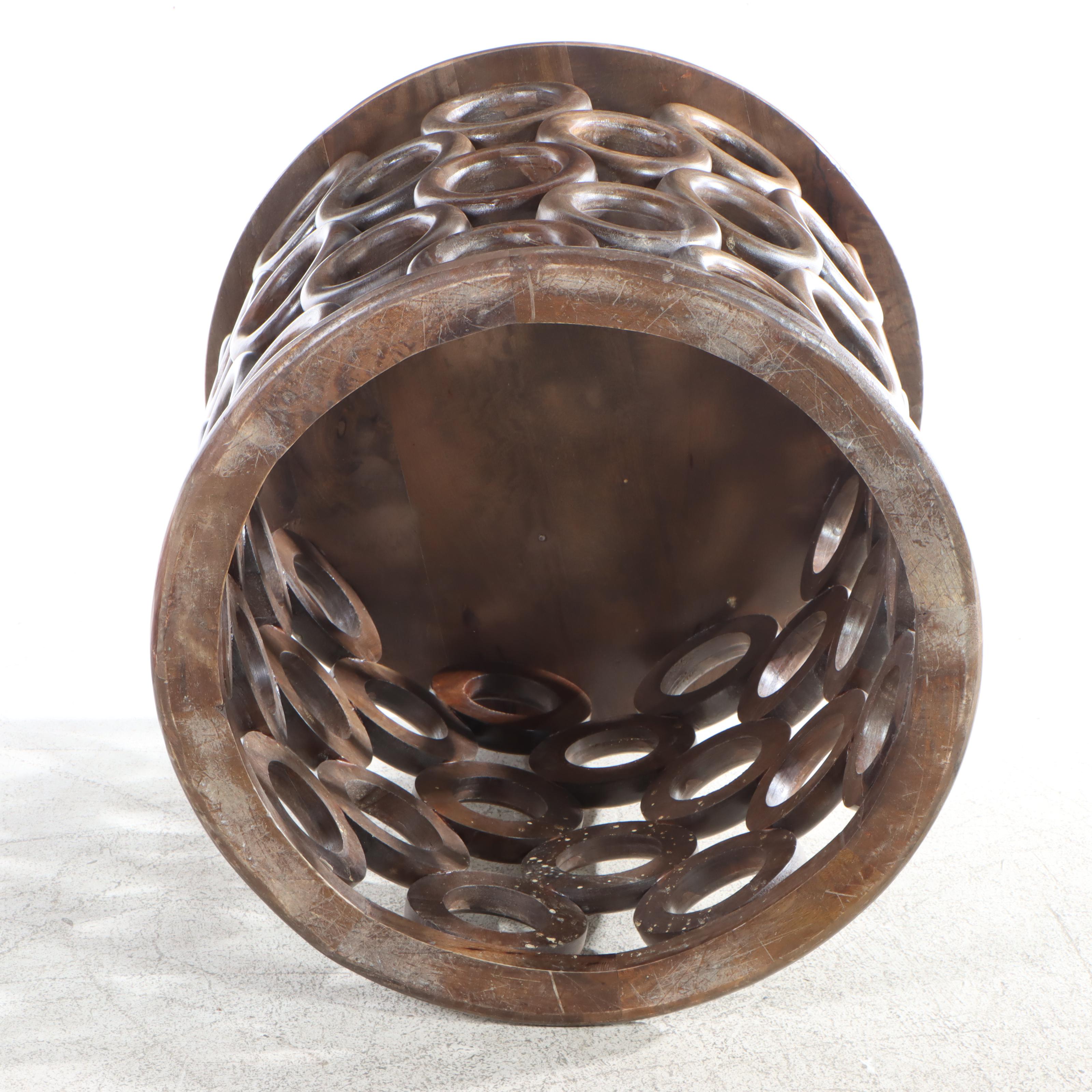 Modernist Style Hardwood Side Table