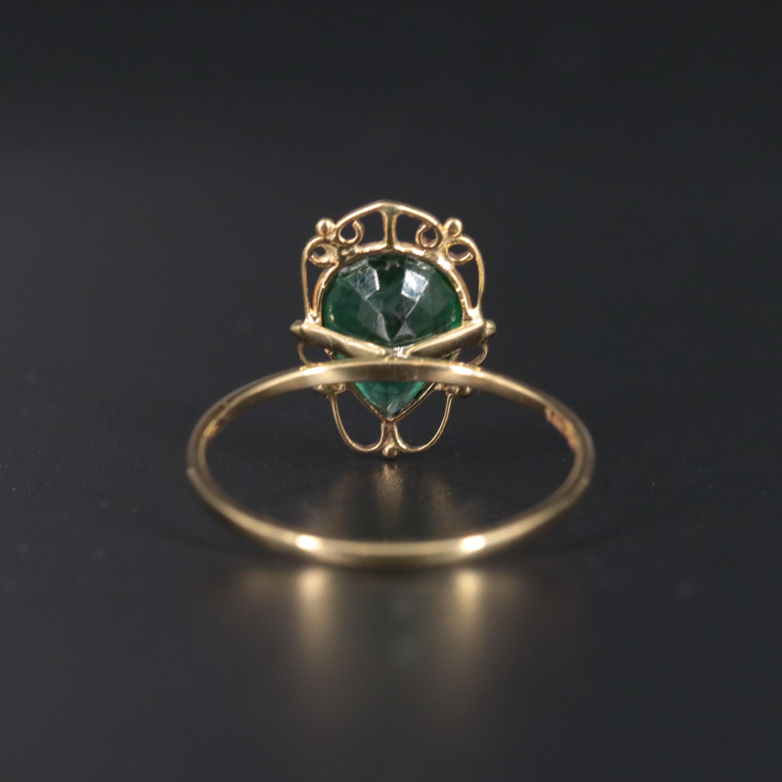 14K Emerald Ring