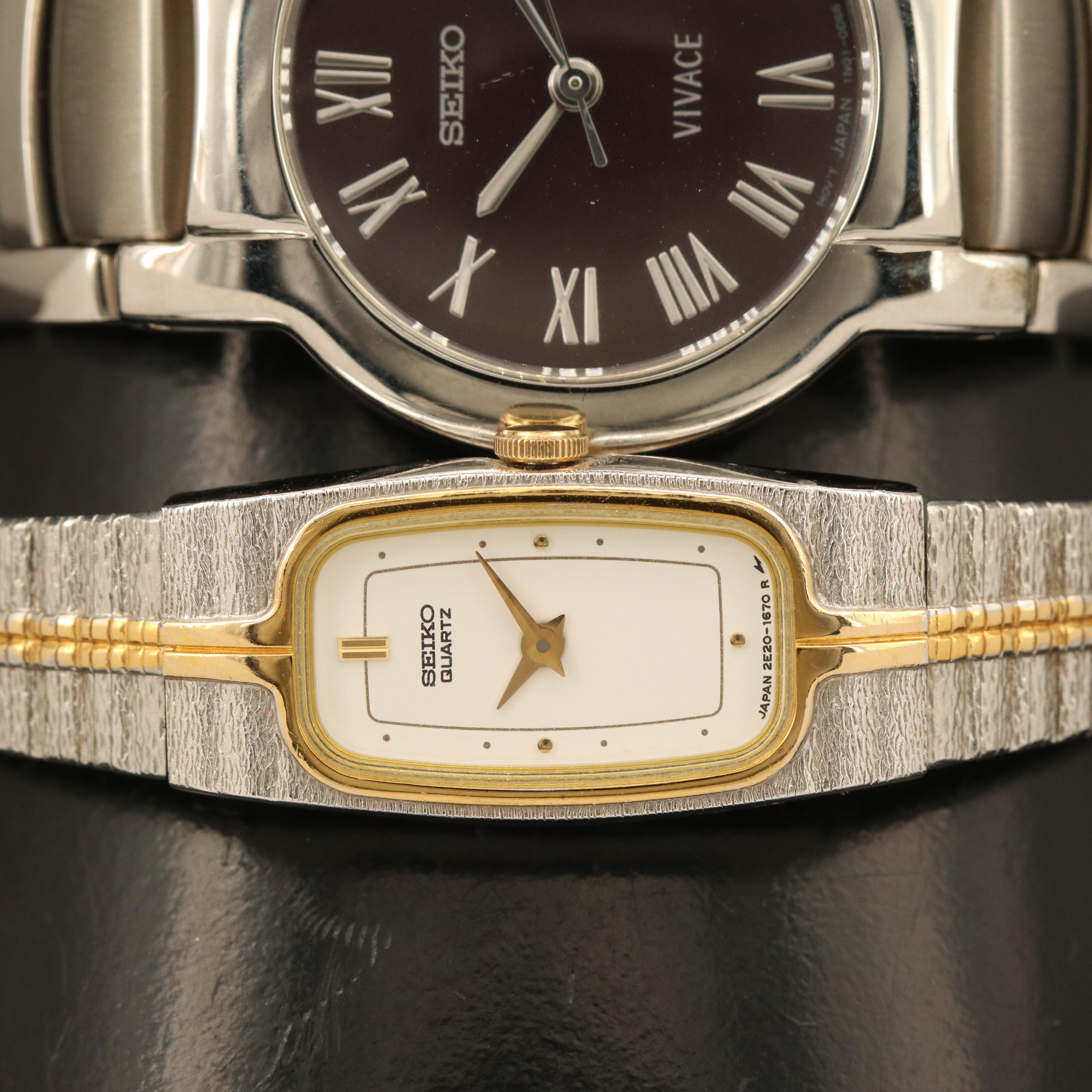 Two Seiko Quartz Watches