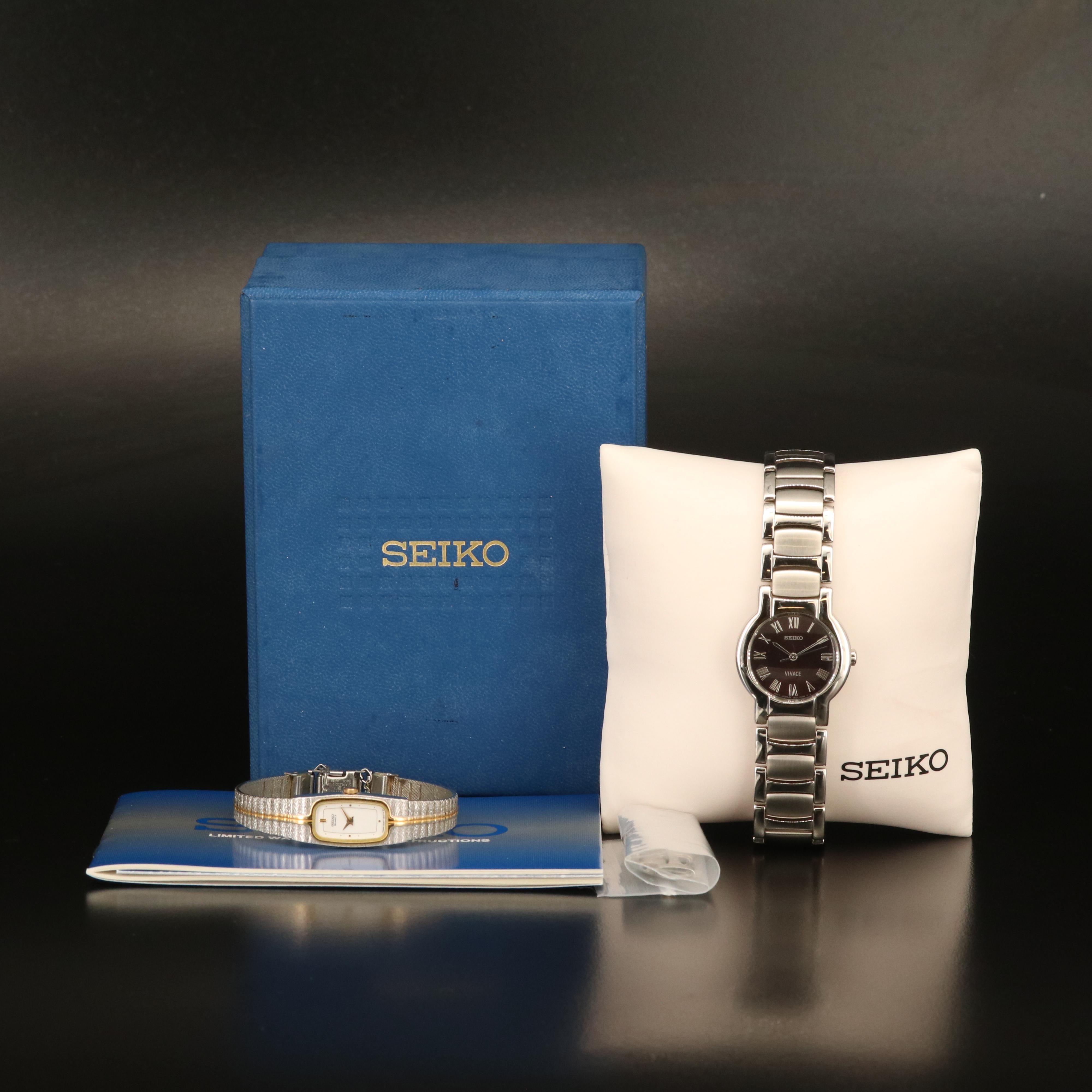 Two Seiko Quartz Watches