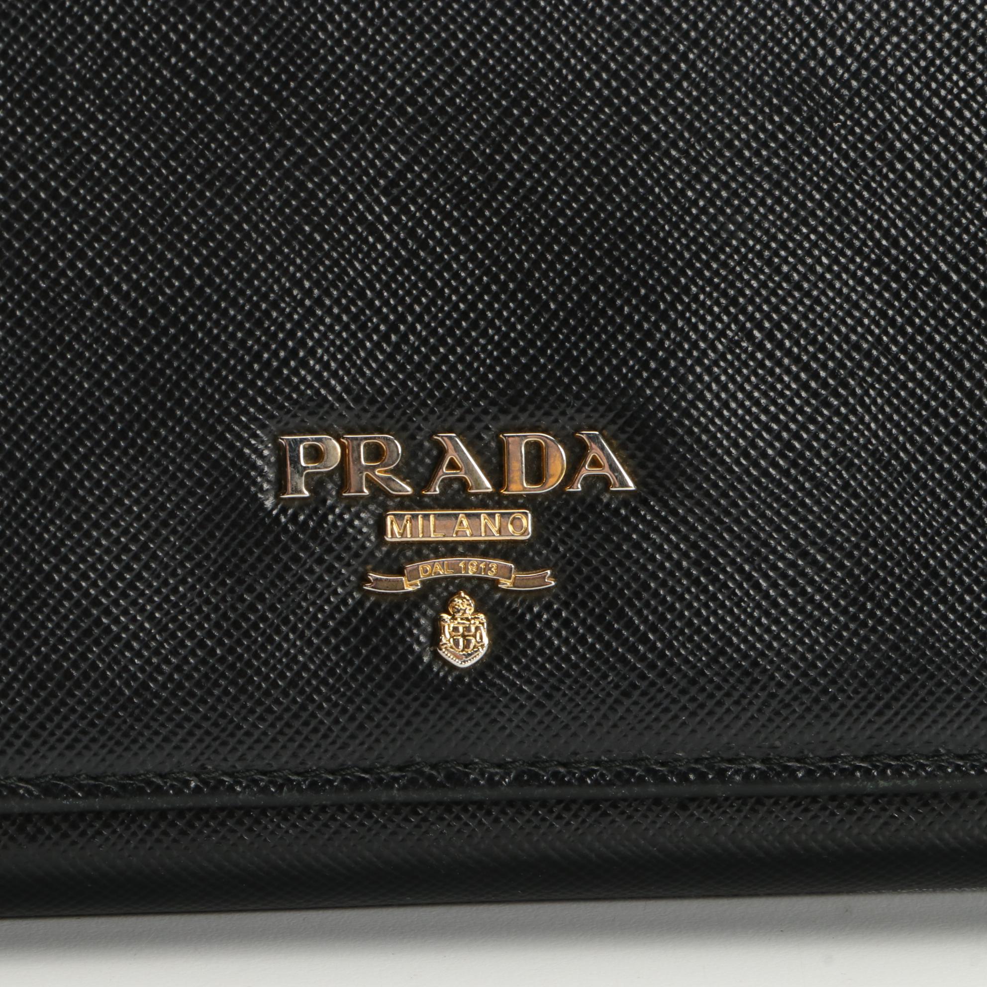Prada Saffiano Leather Long Wallet
