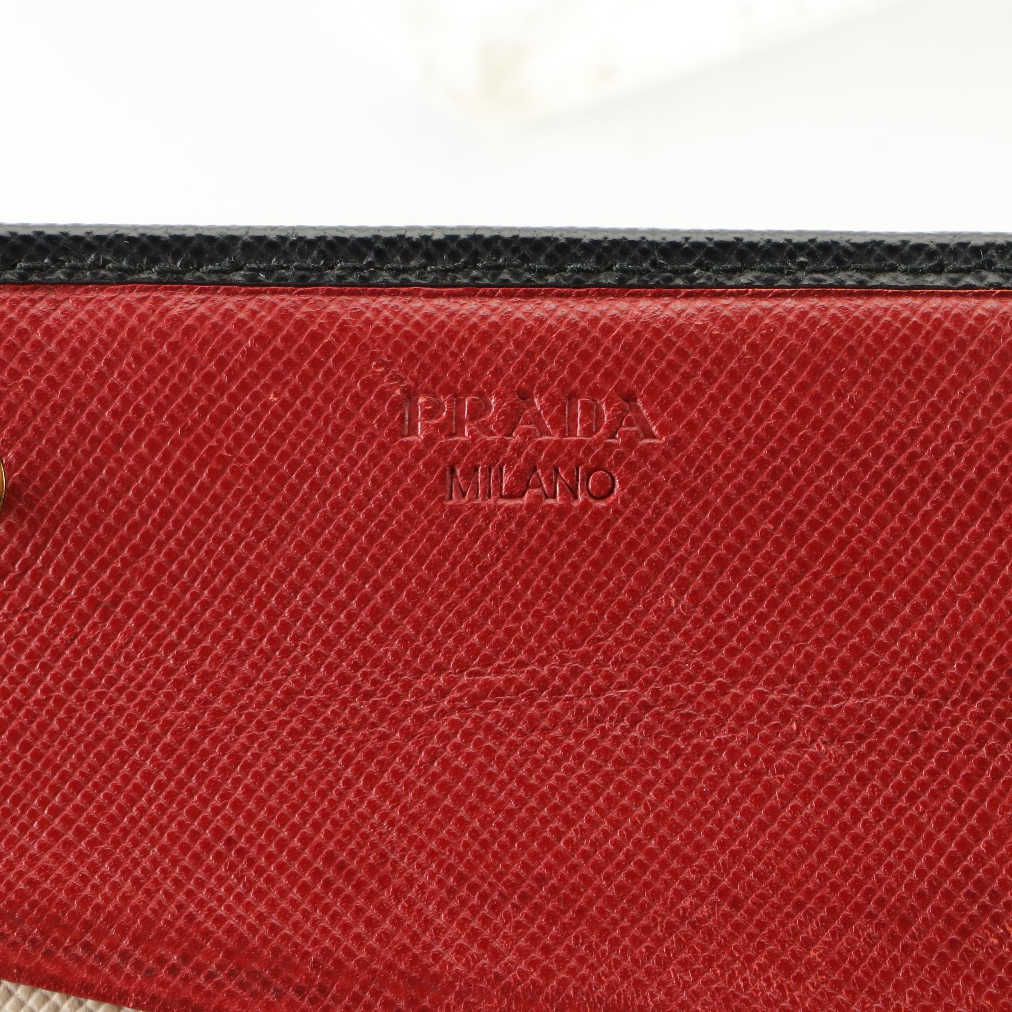Prada Saffiano Leather Long Wallet