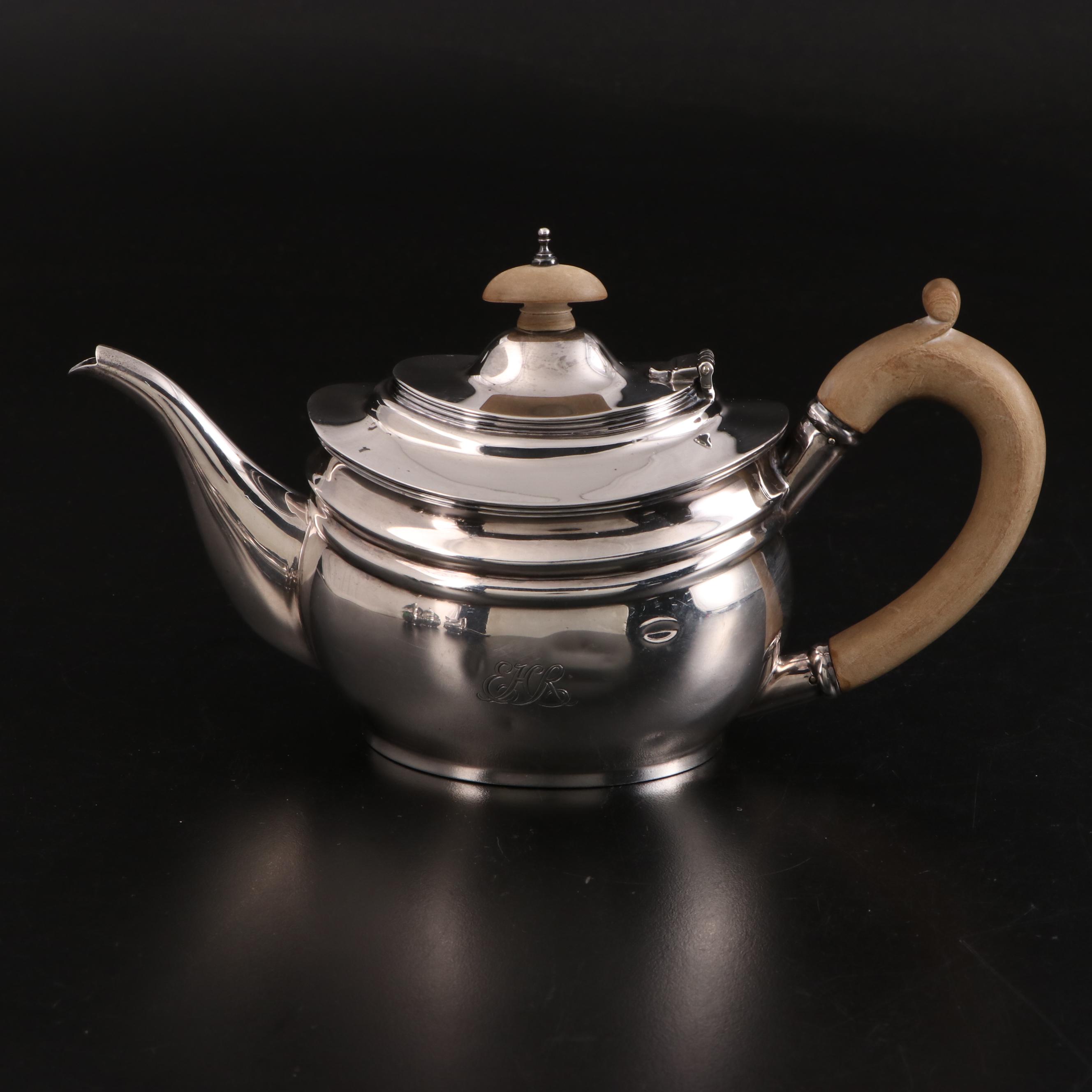 Tiffany & Co. Sterling Silver Teapot, Creamer, Sugar and Waste Bowl