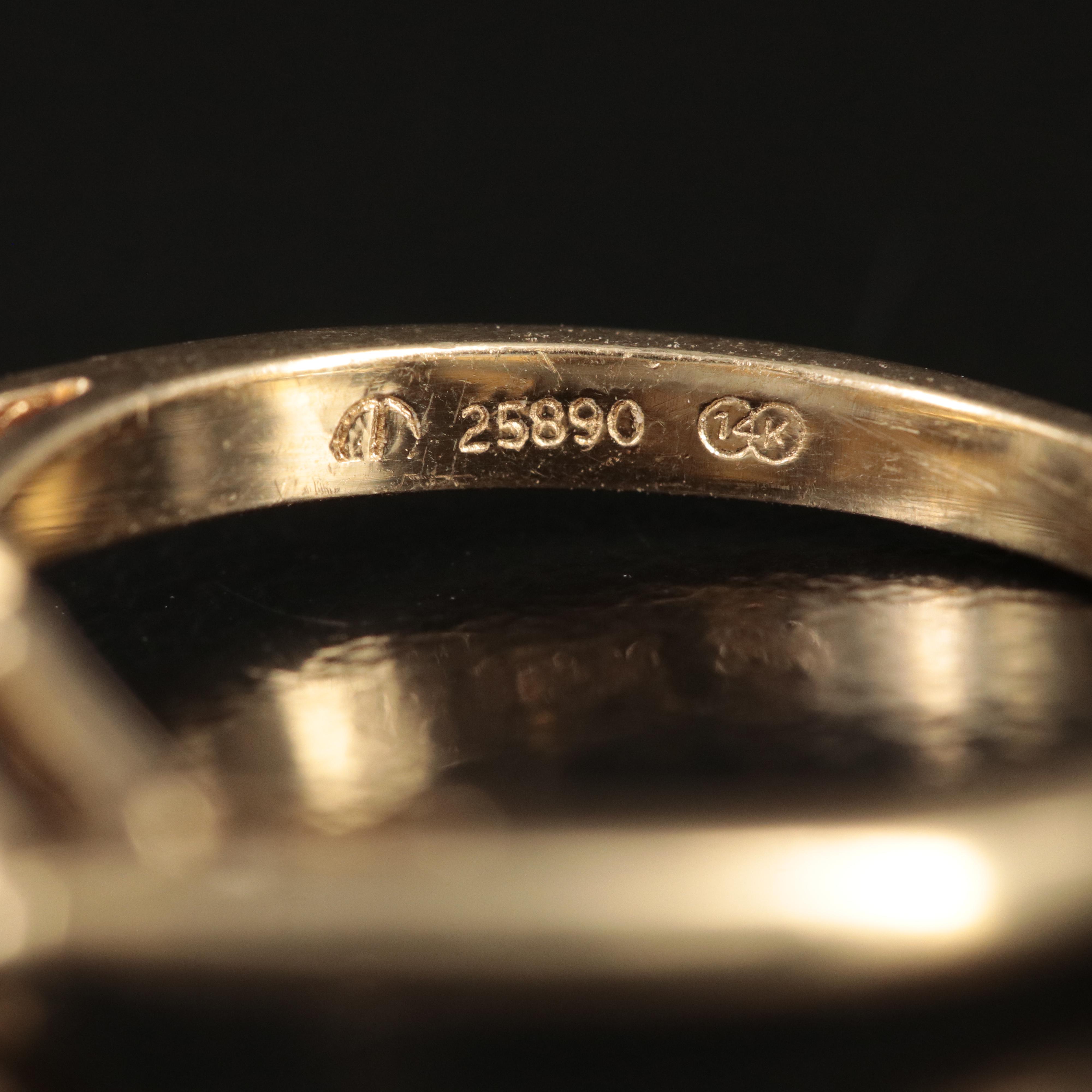 14K Pearl and Sapphire Ring