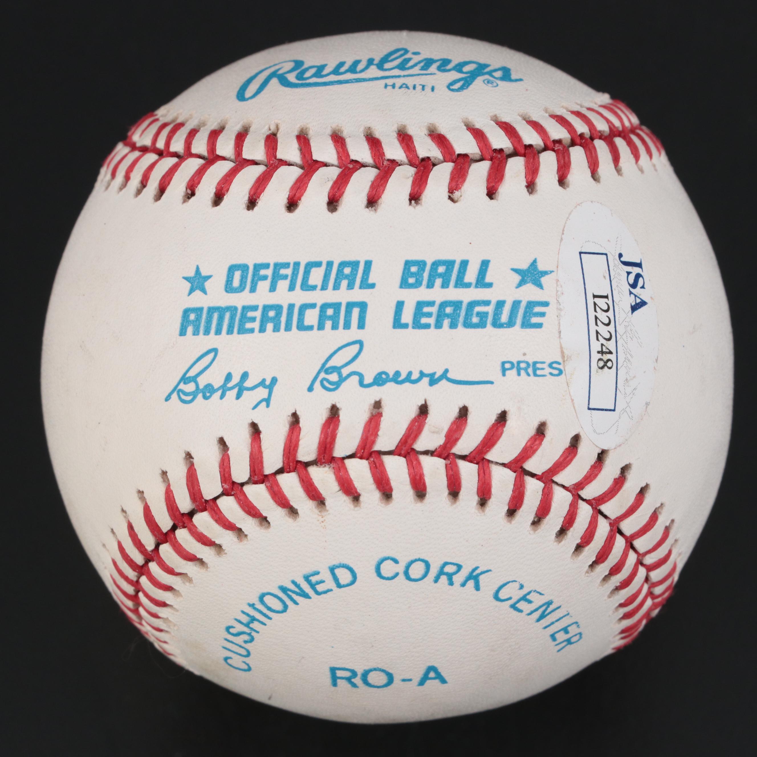 Jose Canseco Oakland Athletics Signed Rawlings American League Baseball