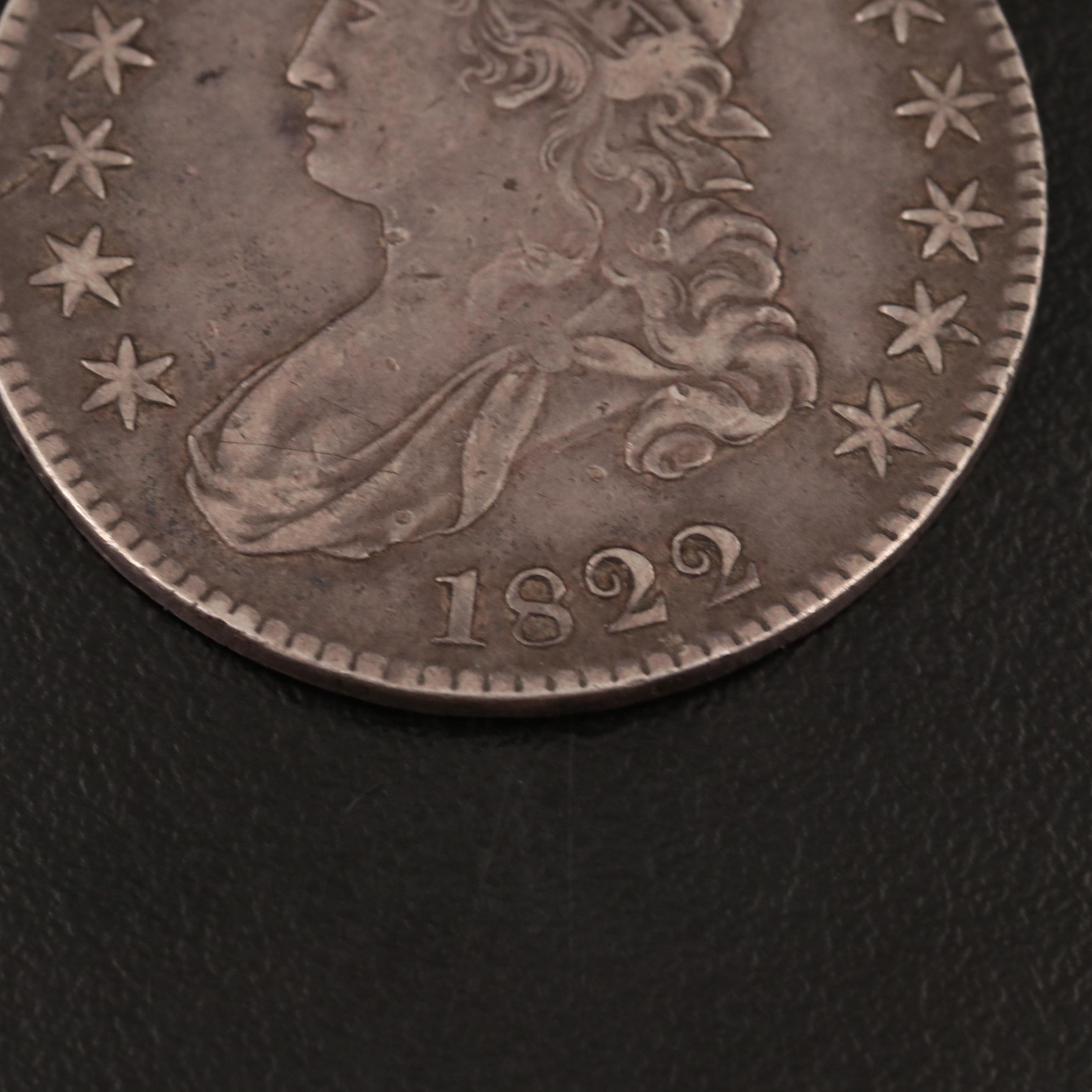 1822 Capped Bust Silver Half Dollar