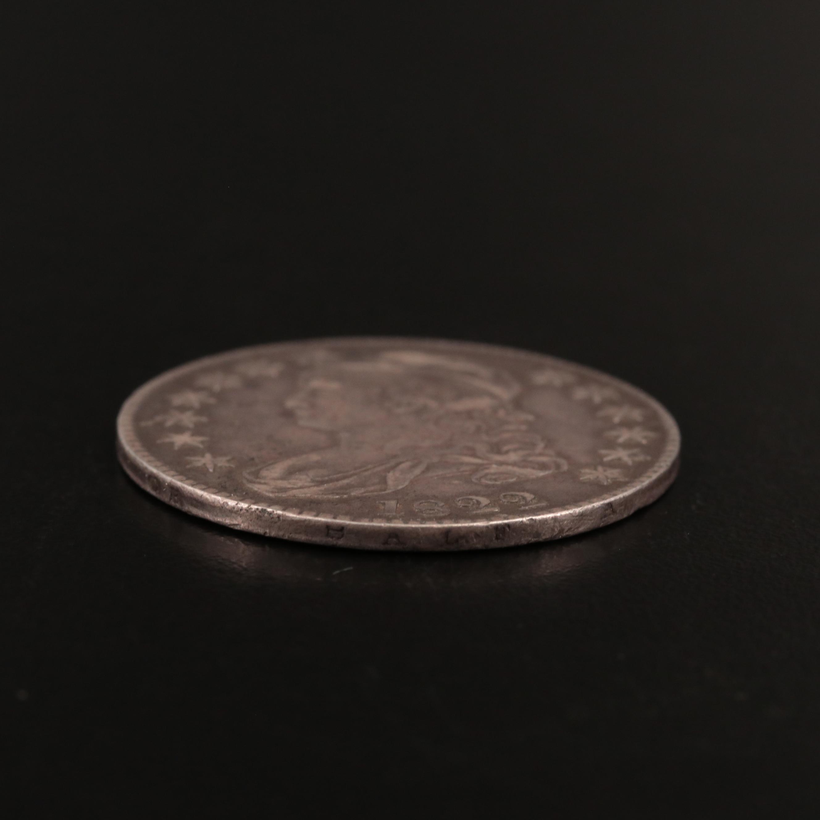 1822 Capped Bust Silver Half Dollar