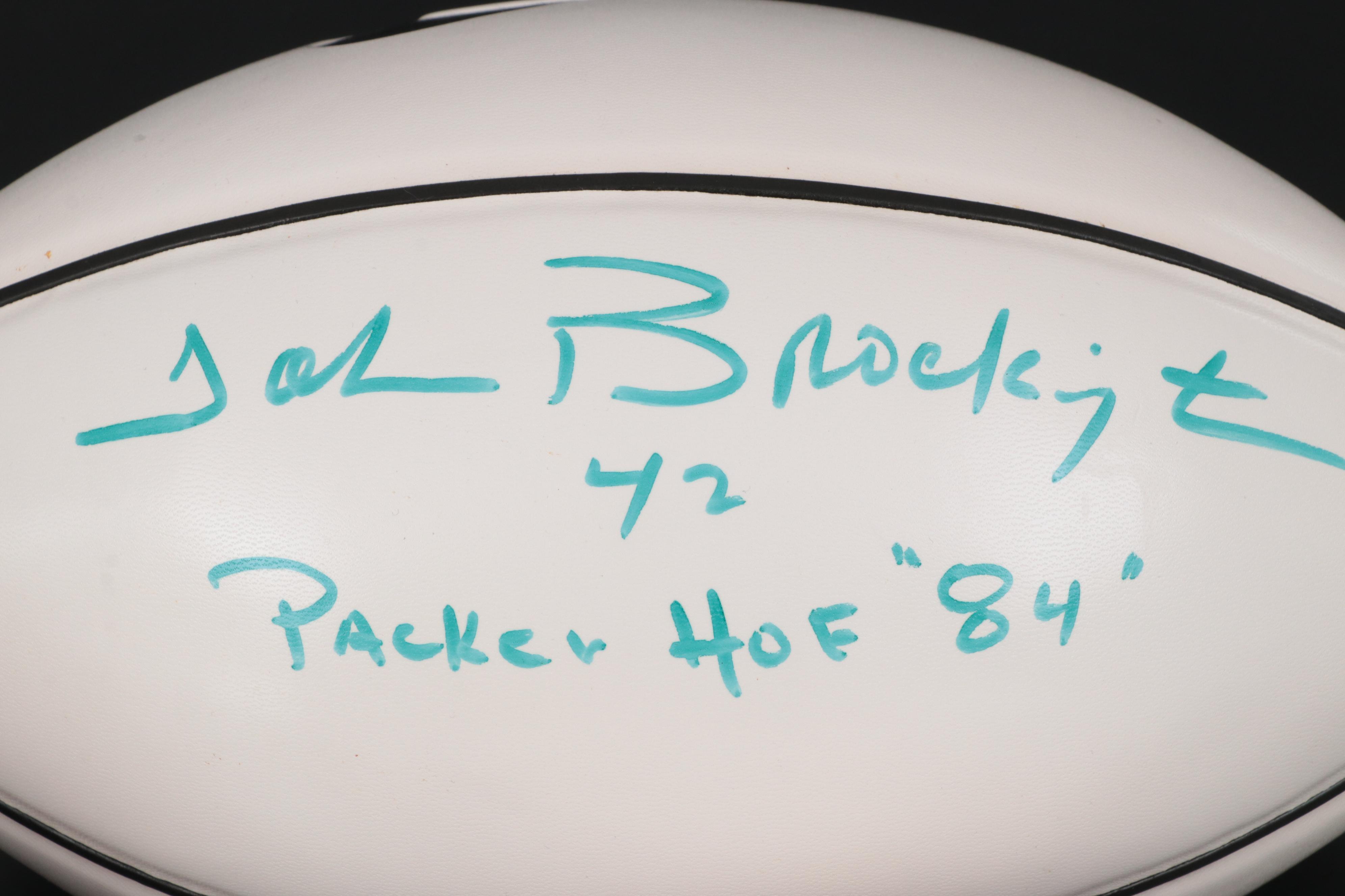 Green Bay Packers HOF Signed Footballs Including Gray, Knafelc and Martinkovic