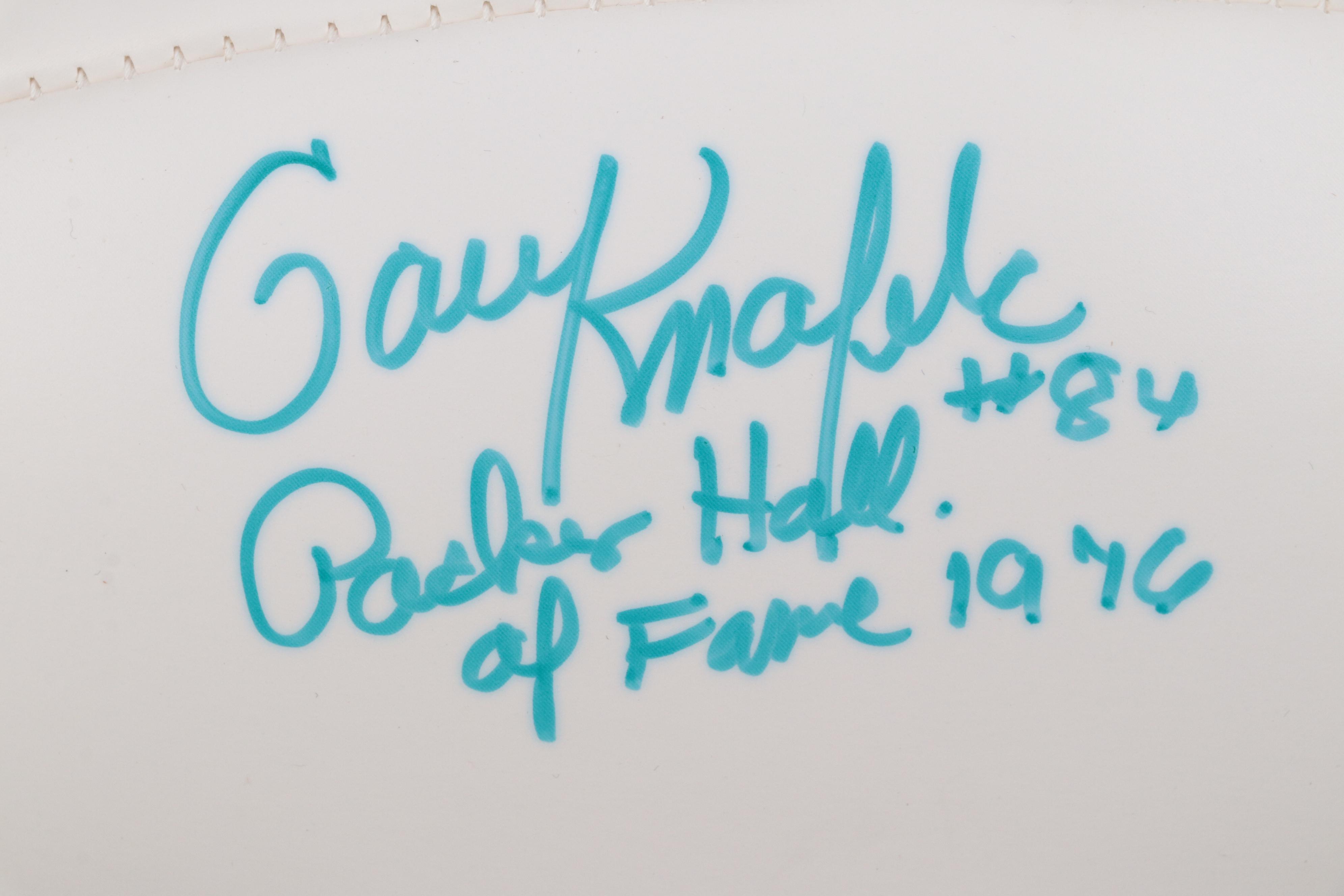 Green Bay Packers HOF Signed Footballs Including Gray, Knafelc and Martinkovic