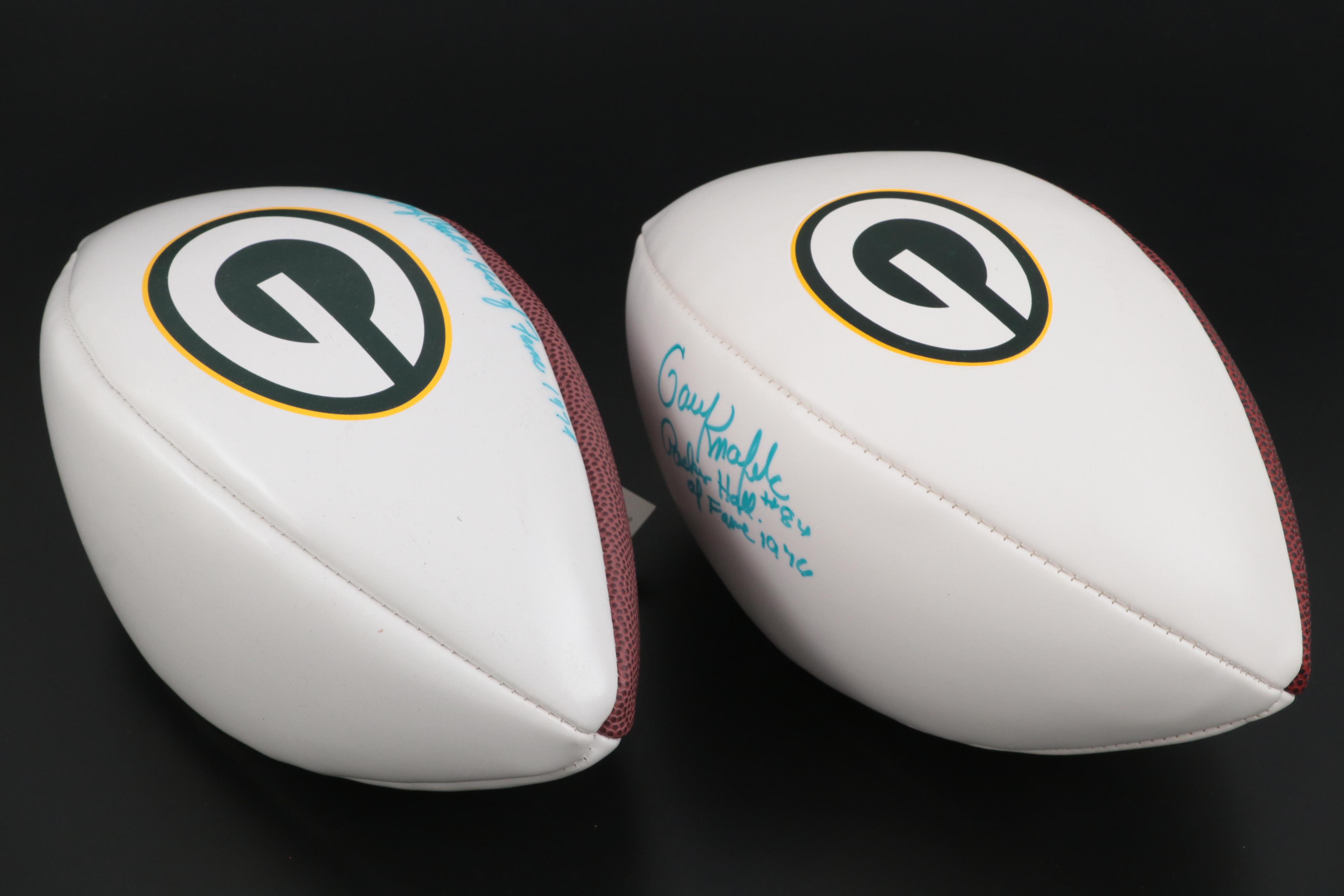 Green Bay Packers HOF Signed Footballs Including Gray, Knafelc and Martinkovic