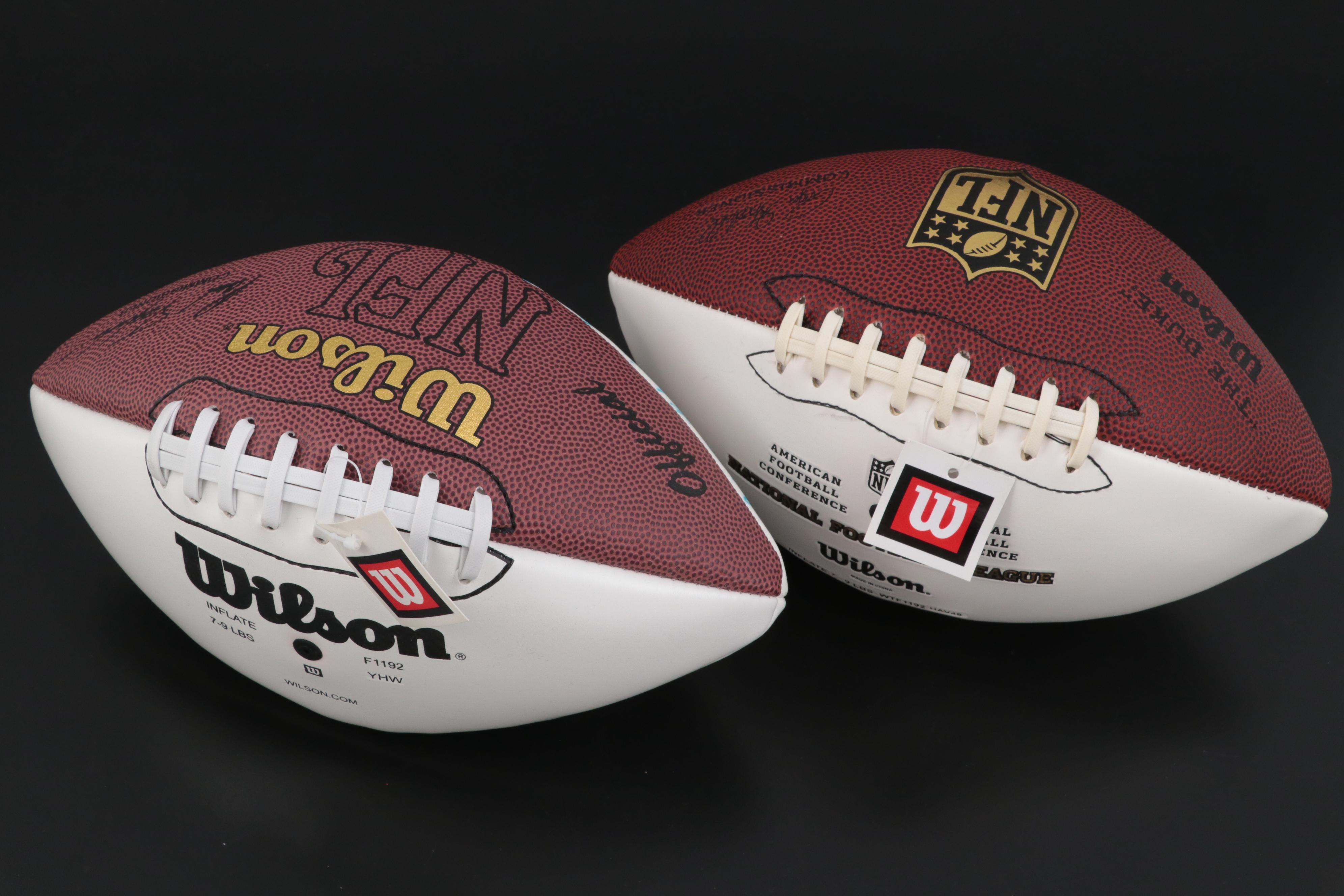 Green Bay Packers HOF Signed Footballs Including Gray, Knafelc and Martinkovic