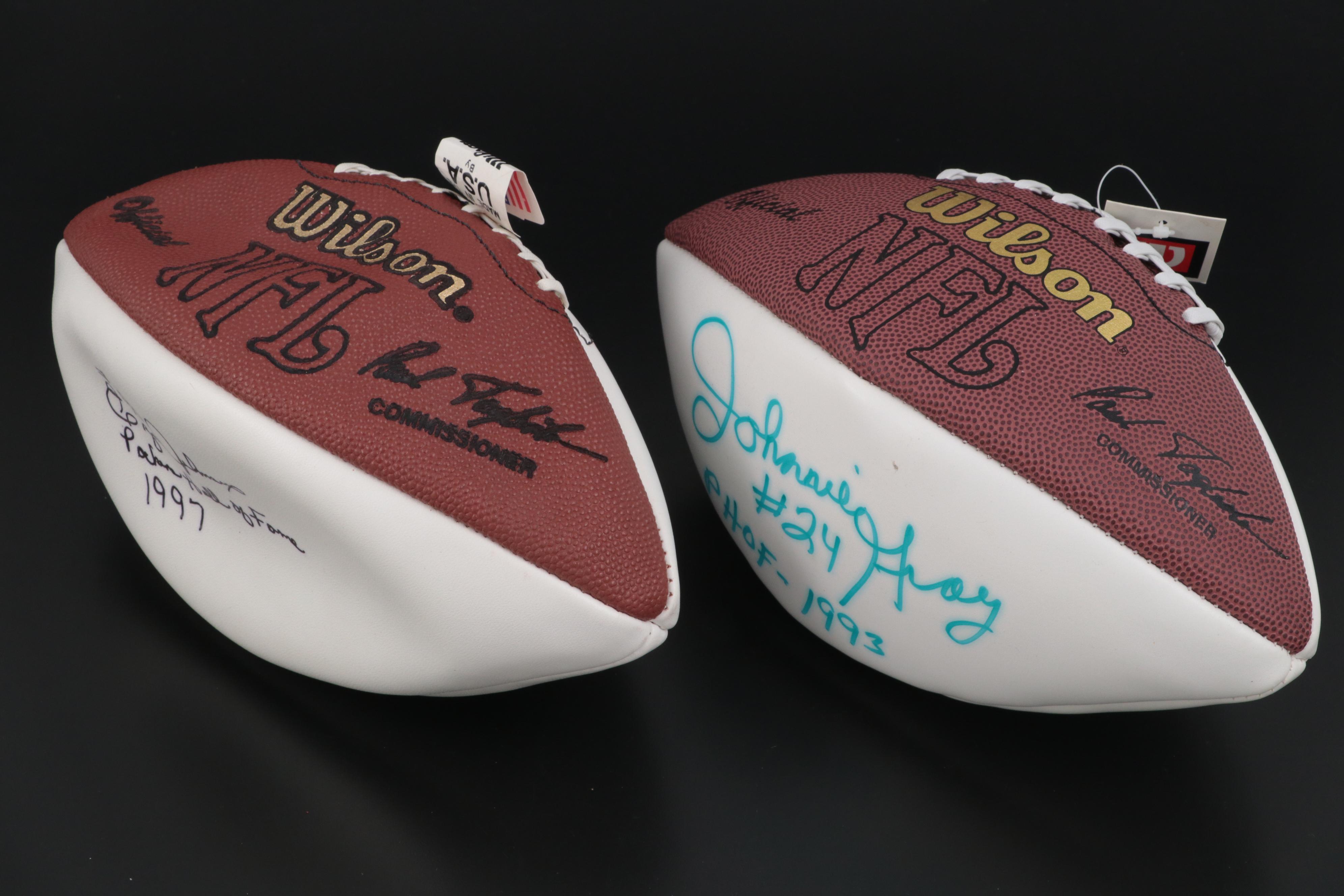 Green Bay Packers HOF Signed Footballs Including Gray, Knafelc and Martinkovic