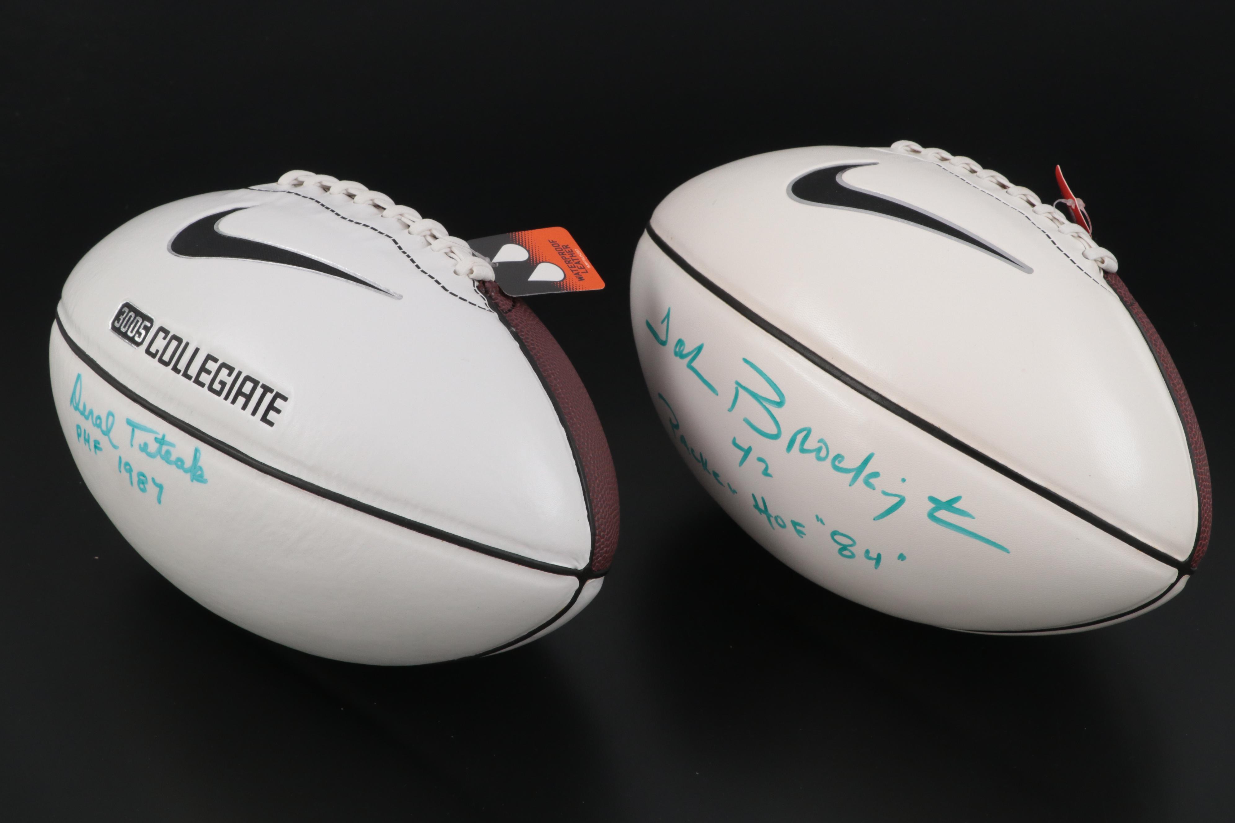 Green Bay Packers HOF Signed Footballs Including Gray, Knafelc and Martinkovic