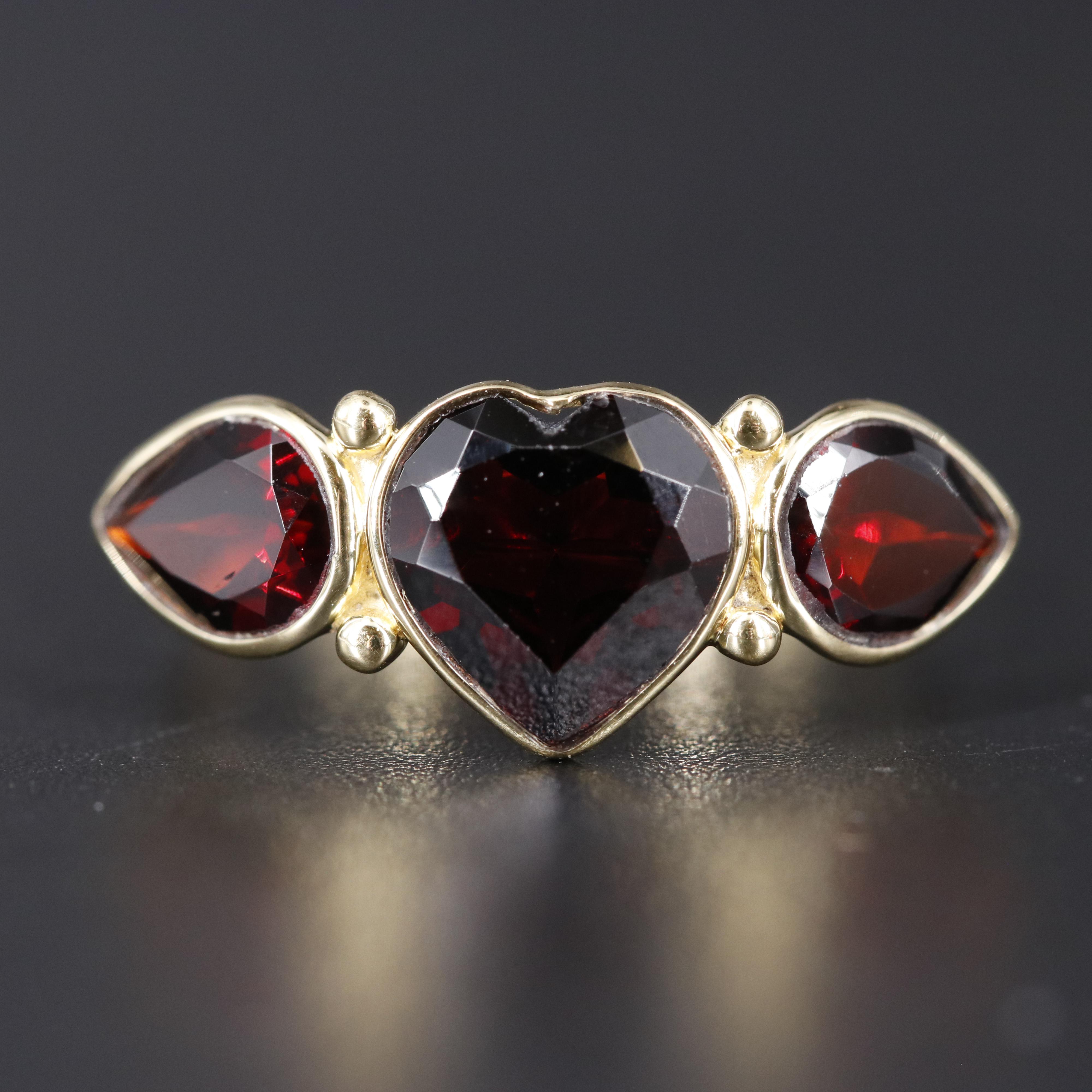 14K Garnet Ring