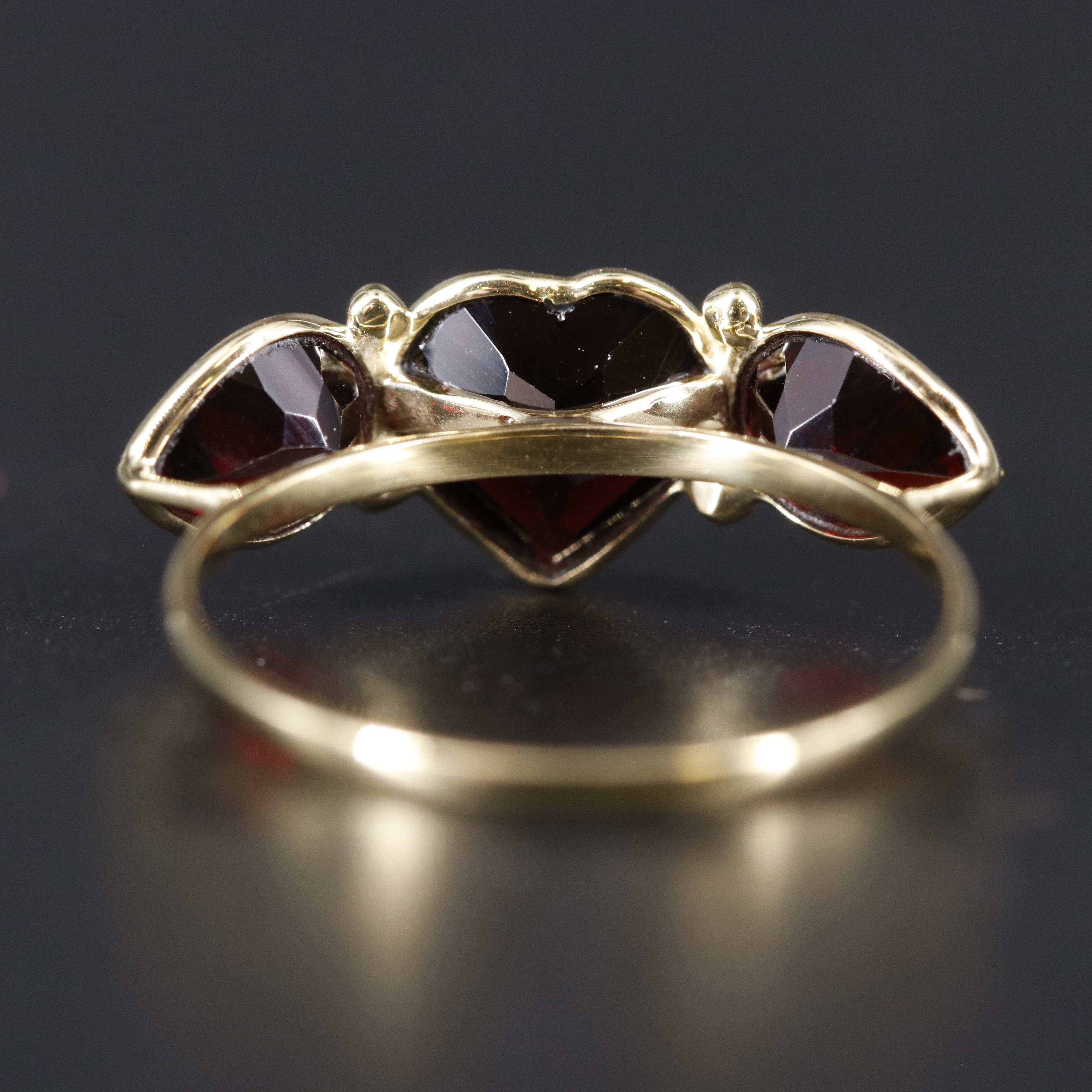 14K Garnet Ring