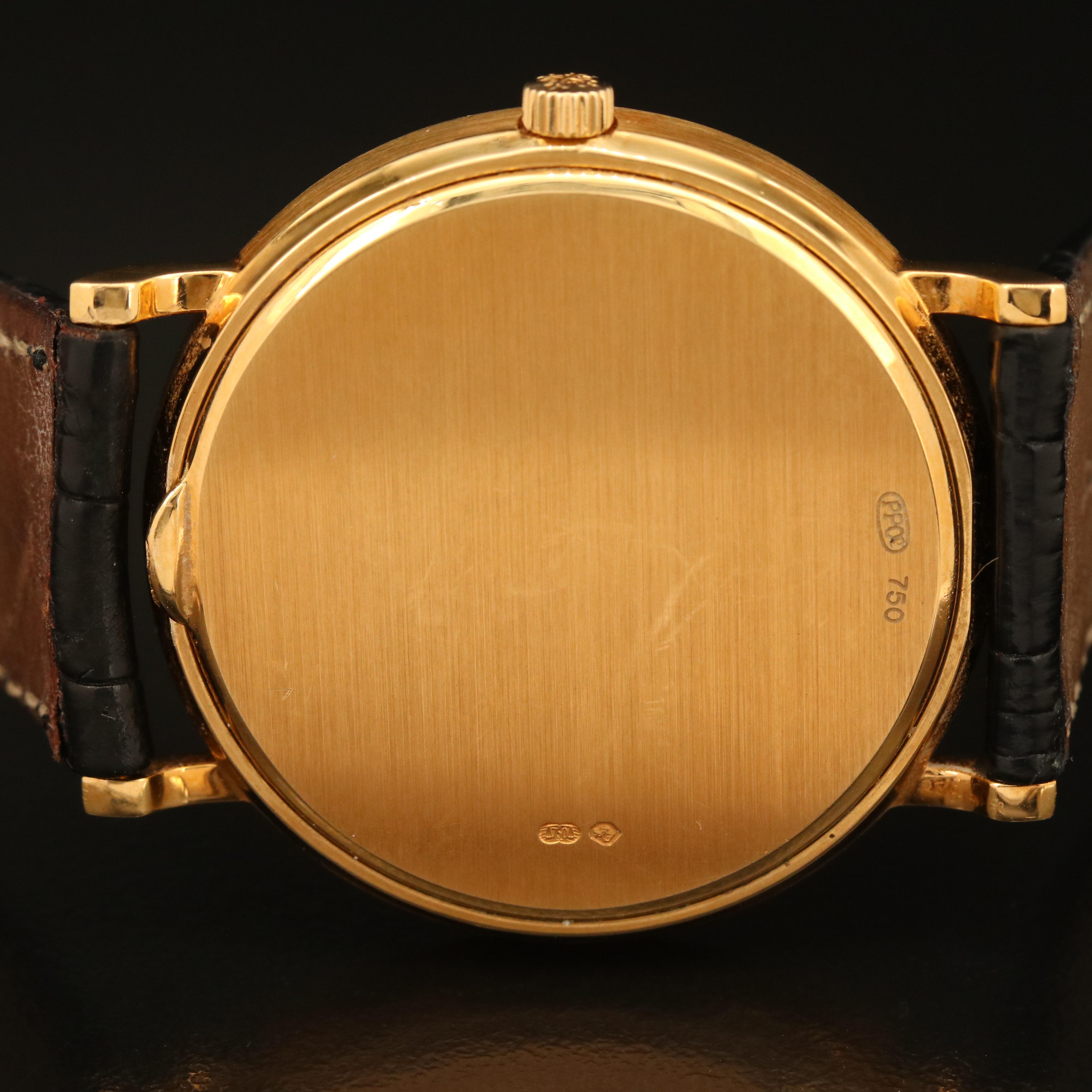 18K Patek Philippe Calatrava Hobnail Bezel Watch