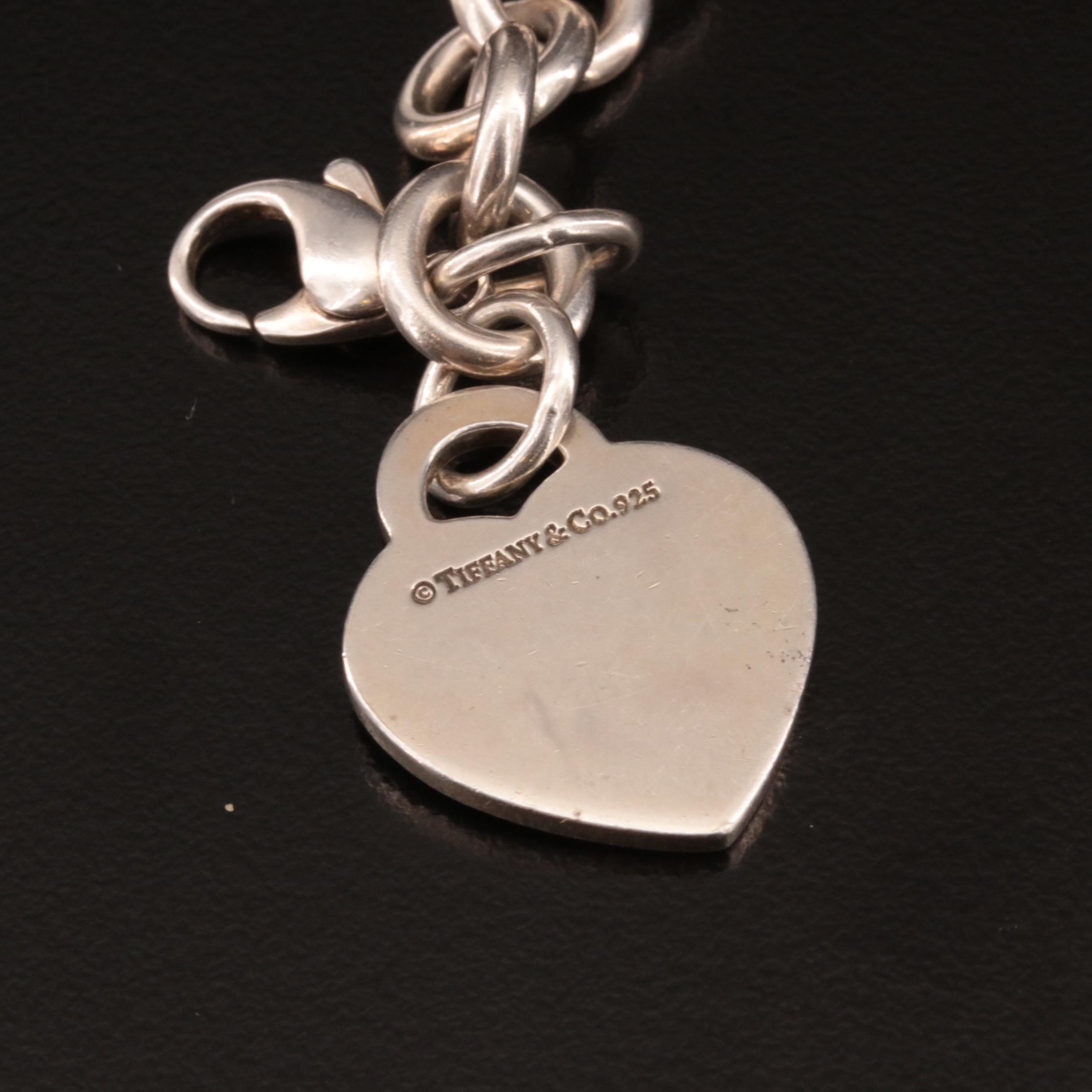 Tiffany & Co. "Please Return to Tiffany" Sterling Heart Bracelet