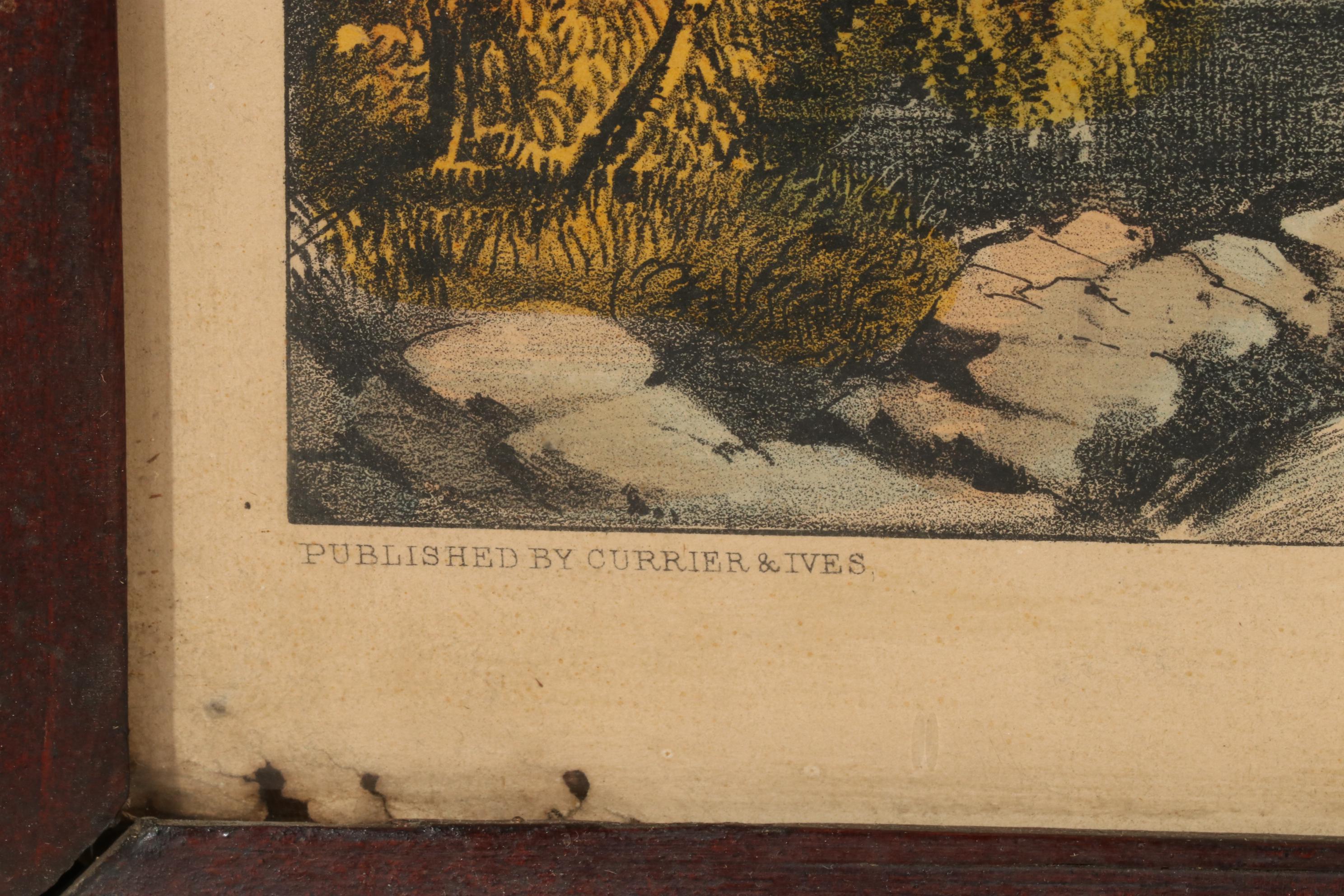 Hand-Colored Lithographs of Pocahontas and Cascade, Late 19th Century