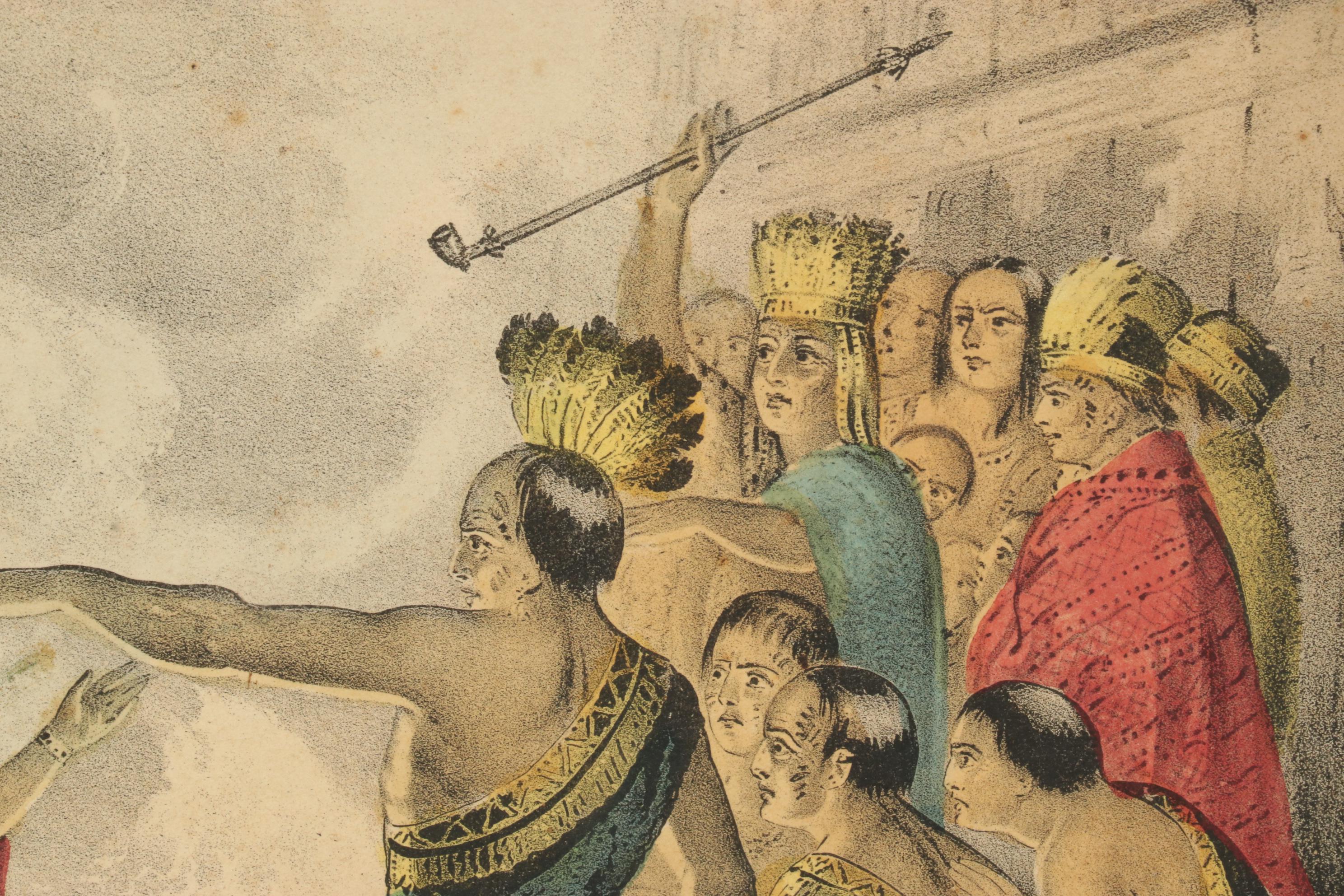 Hand-Colored Lithographs of Pocahontas and Cascade, Late 19th Century