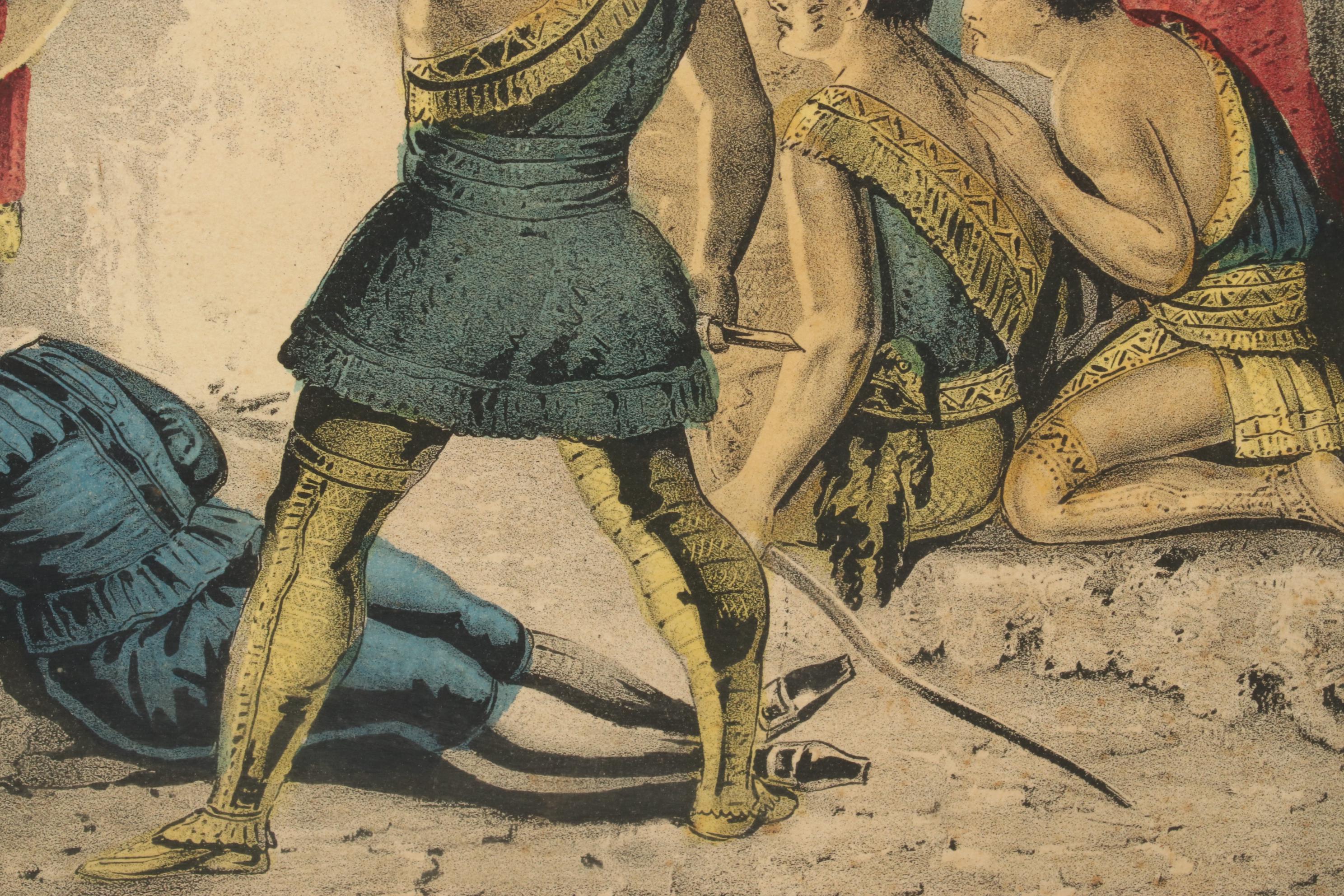 Hand-Colored Lithographs of Pocahontas and Cascade, Late 19th Century