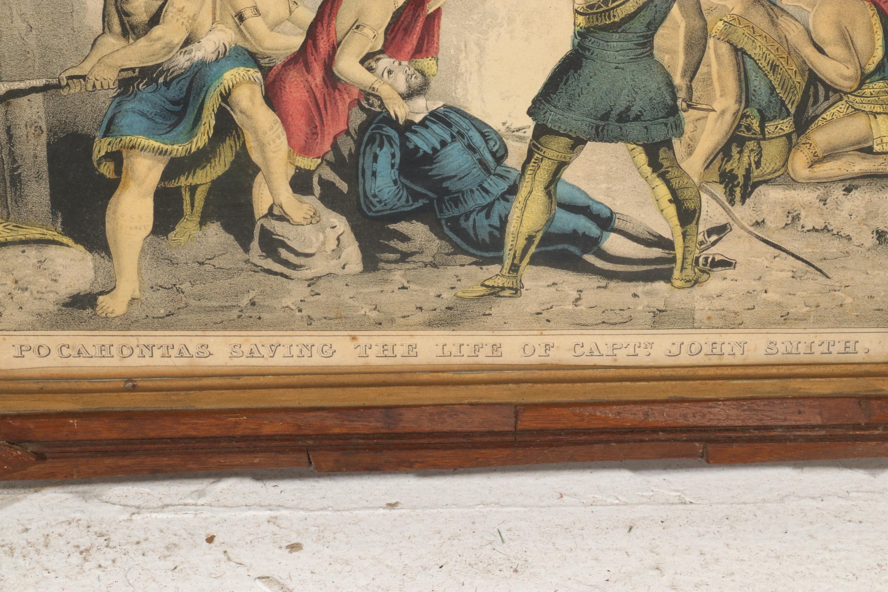 Hand-Colored Lithographs of Pocahontas and Cascade, Late 19th Century