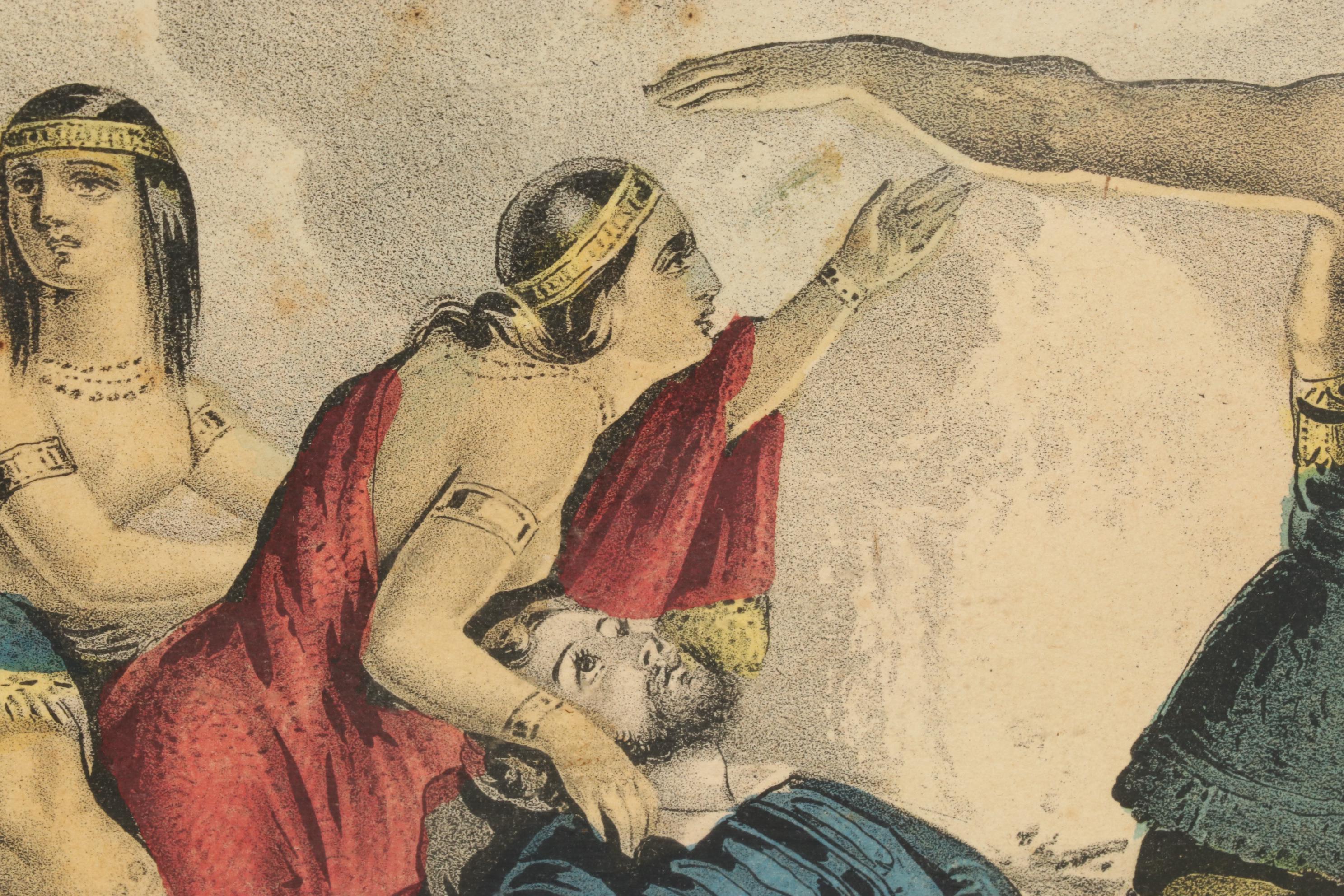 Hand-Colored Lithographs of Pocahontas and Cascade, Late 19th Century