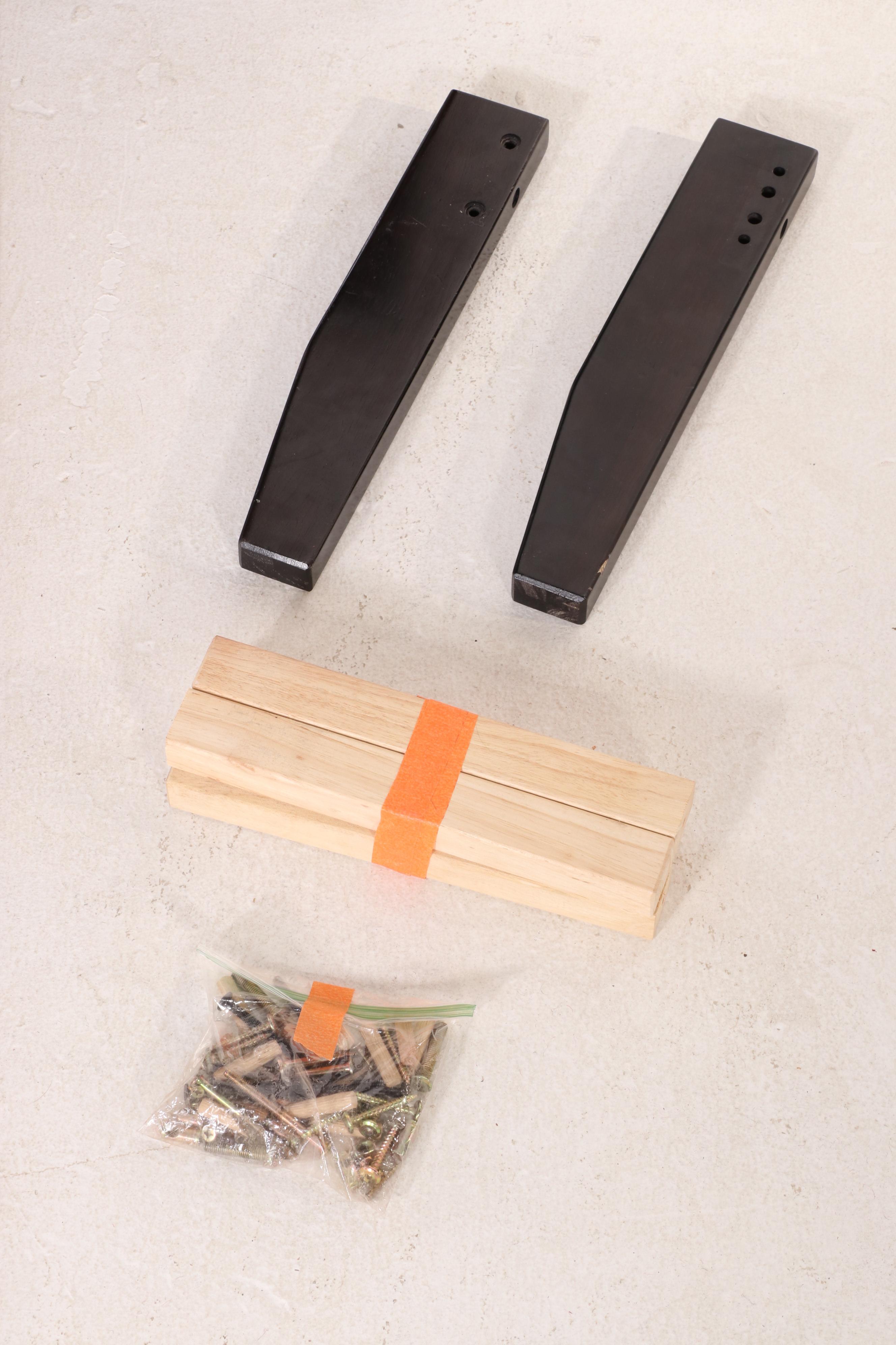 Contemporary Espresso Finish Wooden Queen Bed Frame