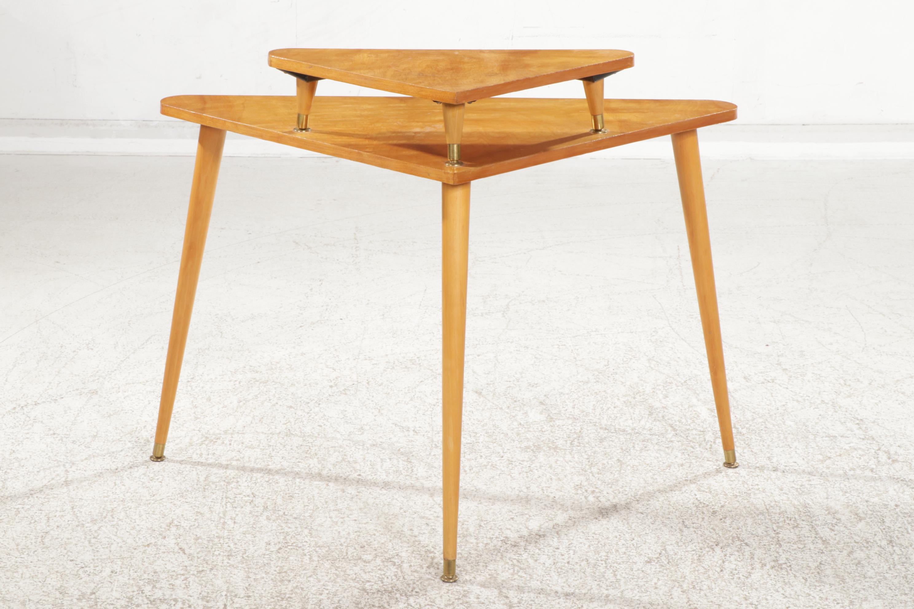 Mid Century Modern Corner Writing Table