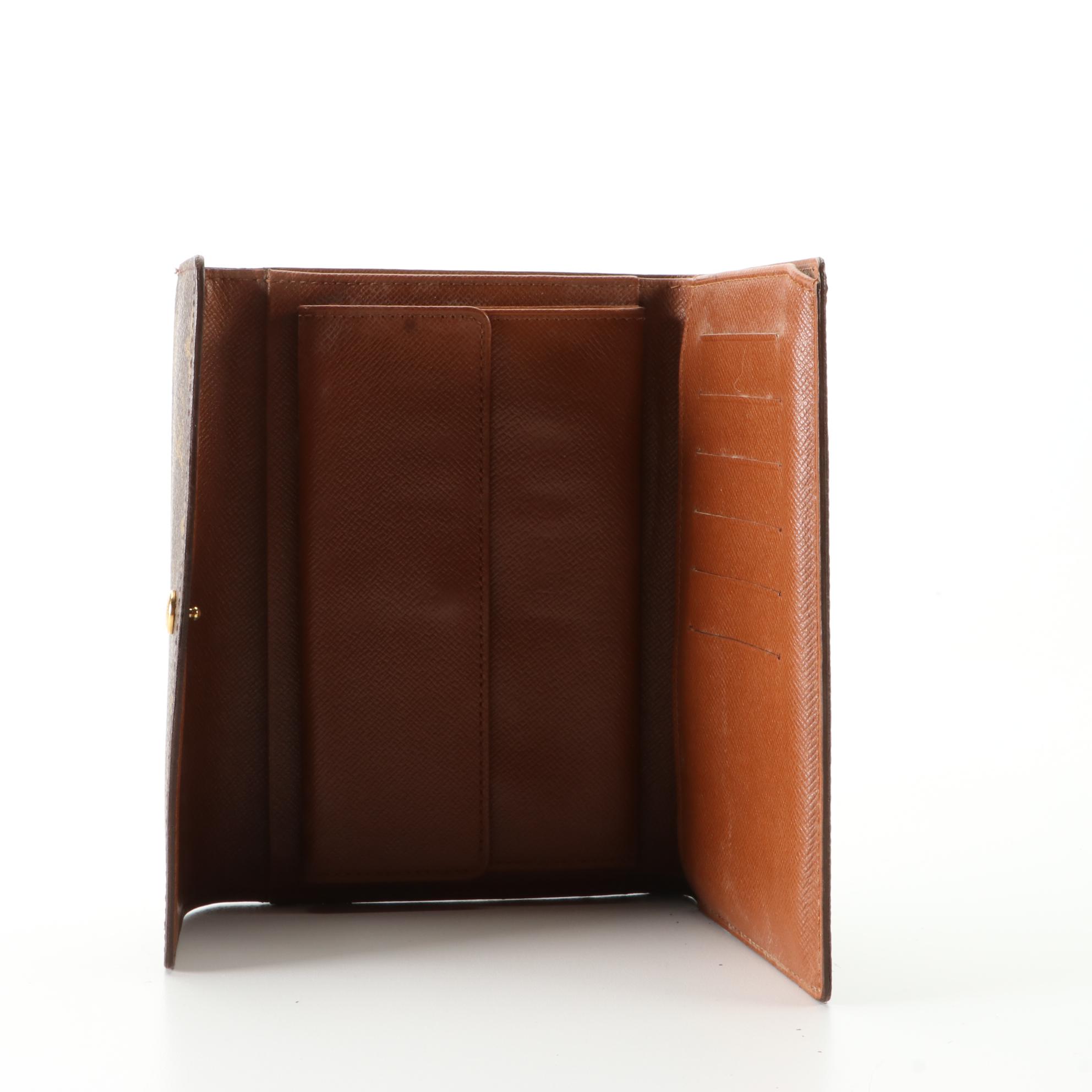 Louis Vuitton Porte Tresor Etui Papiers Wallet in Monogram Canvas