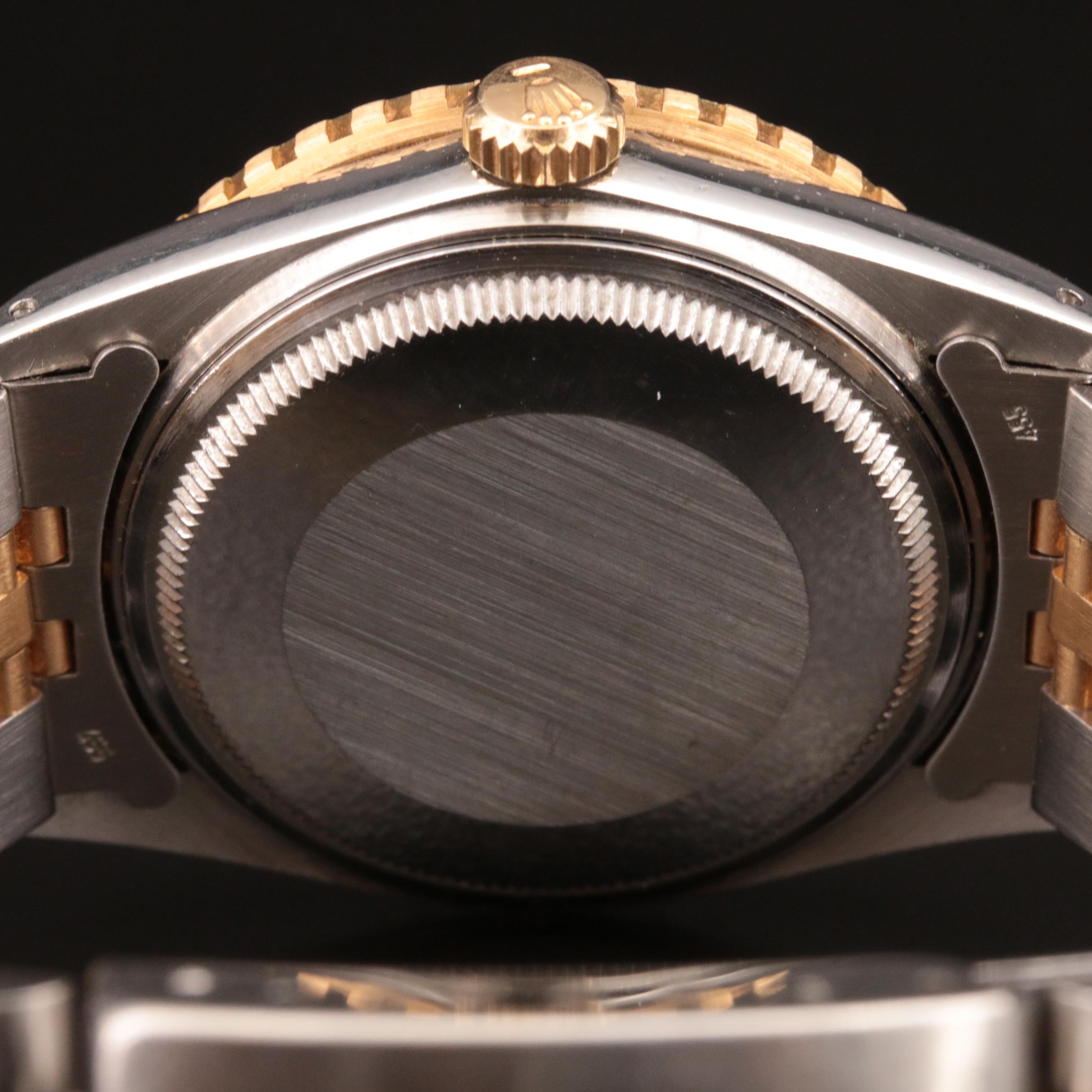 Rolex Oyster Perpetual Datejust Thunderbird Bezel and Diamond Dial Watch