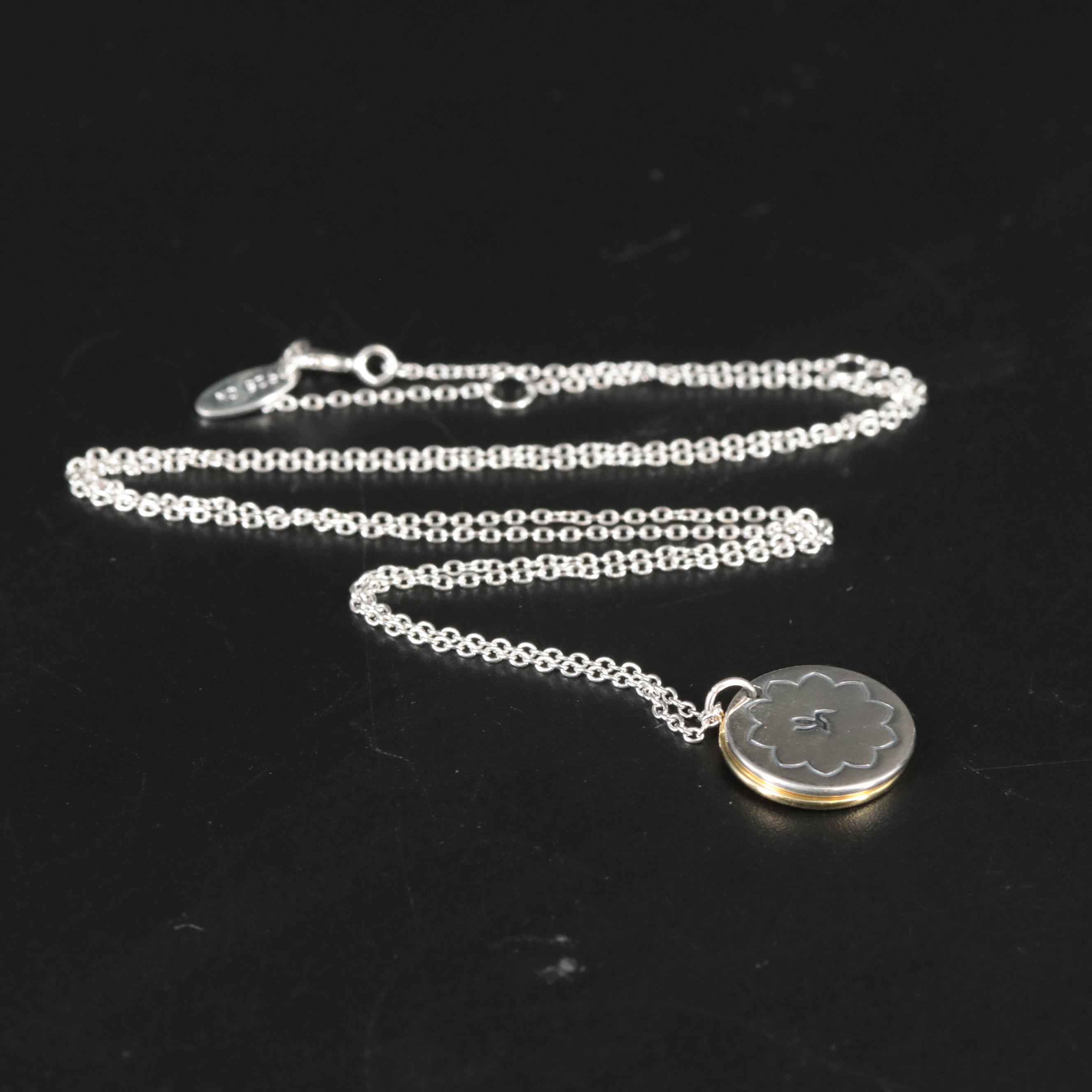 Sterling "Daughter" Pendant Necklace