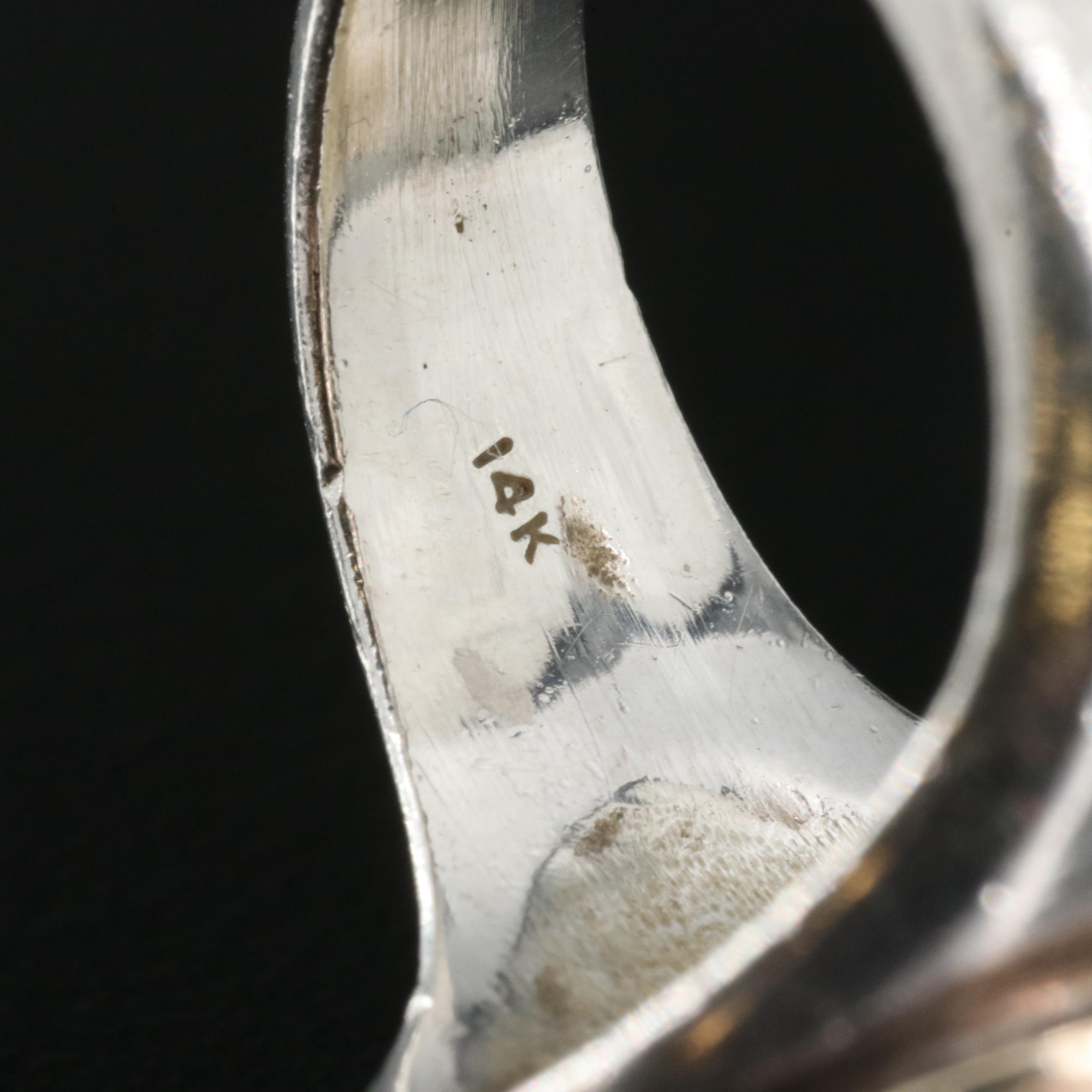 14K and Sterling Tanzanite Ring